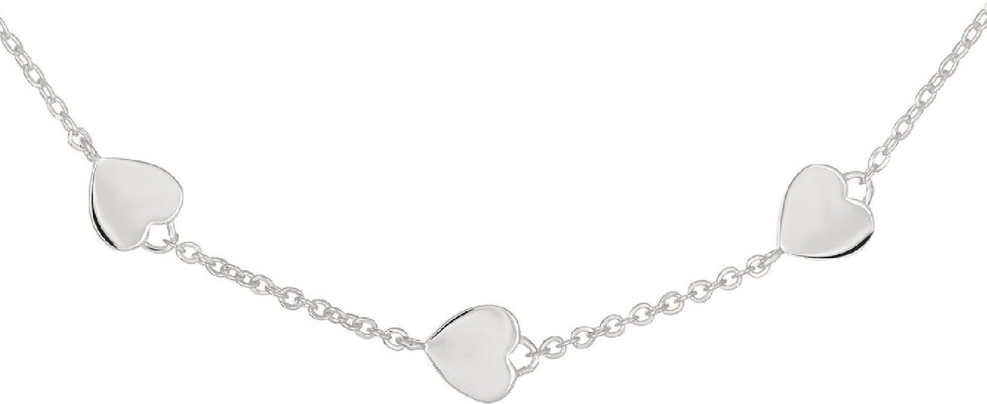 cai Halskette 925 Sterling Silber rhodiniert Herzen