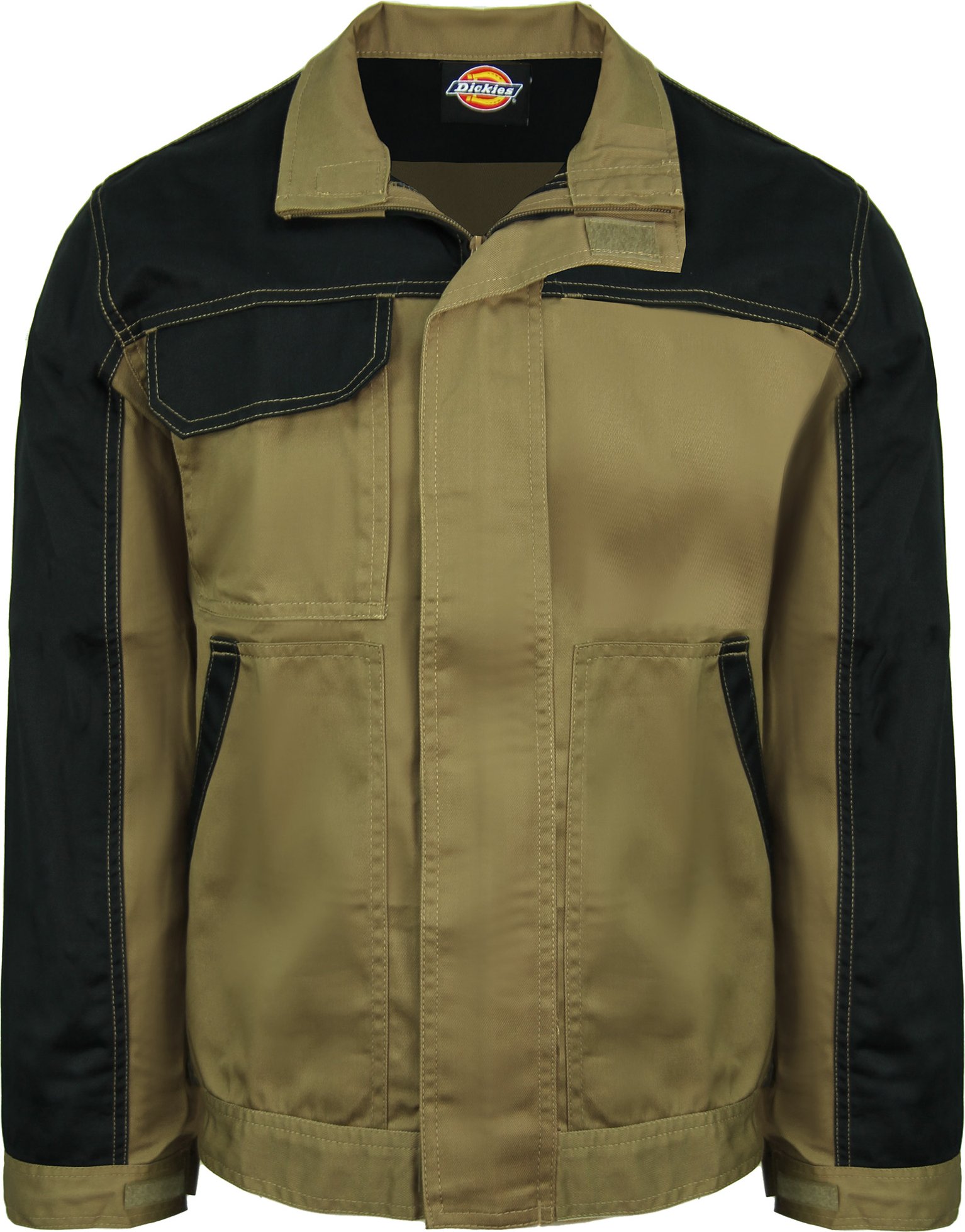 Dickies Two Tone Herren Khaki Schwarze Alltagsarbeit Jacke ED24/7JK Khaki/Schwarz