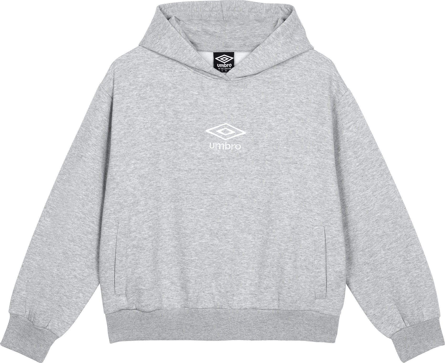 Umbro - "Core" Kapuzenpullover für Damen (Grau meliert/Weiß)