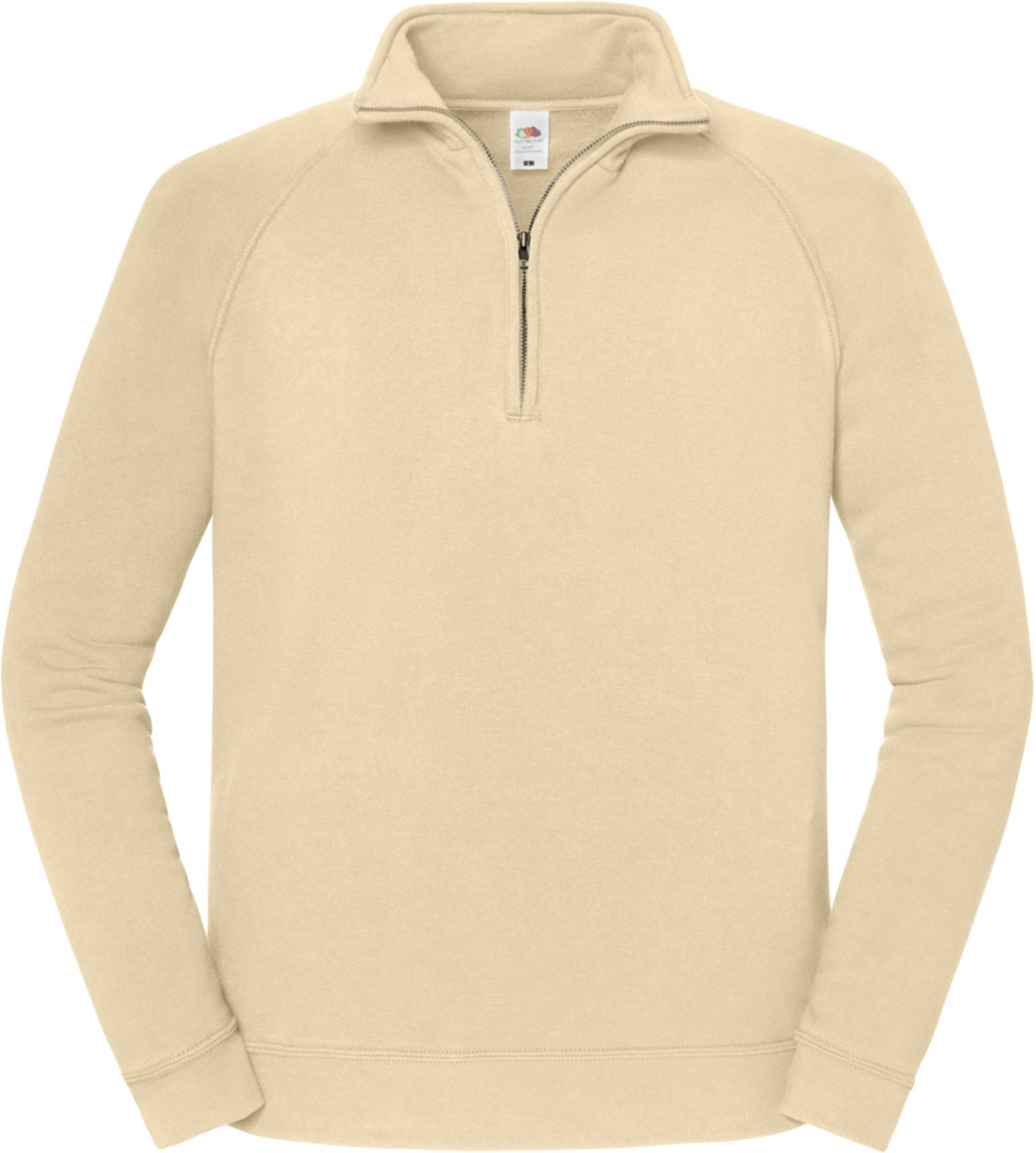 Fruit of the Loom - "Iconic Premium" Sweatshirt für Herren, mit kurzem Reißverschluss (Wüstensand)