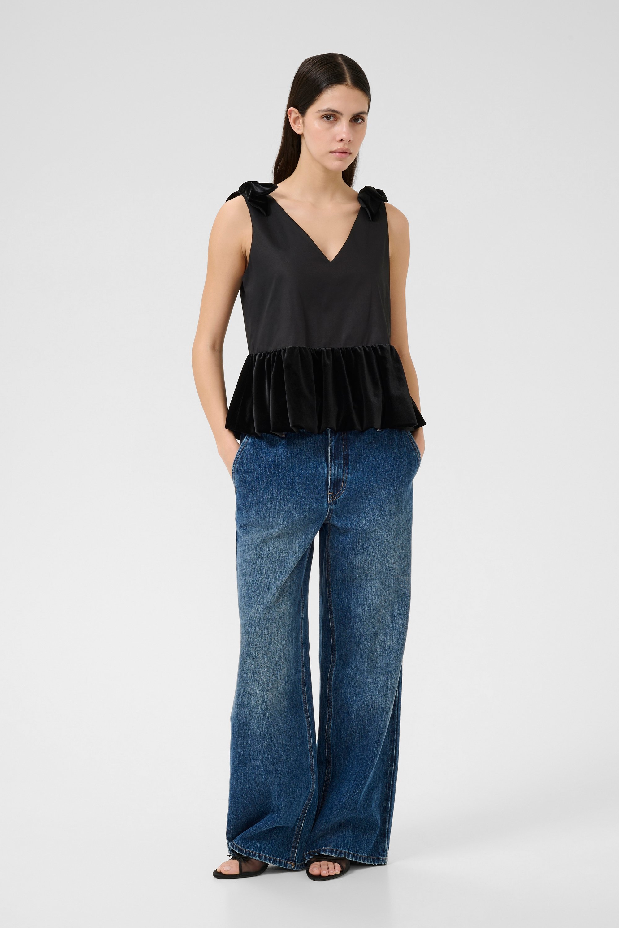 Ärmellose Bluse KBClemantine Ärmellose Bluse Peplum fit