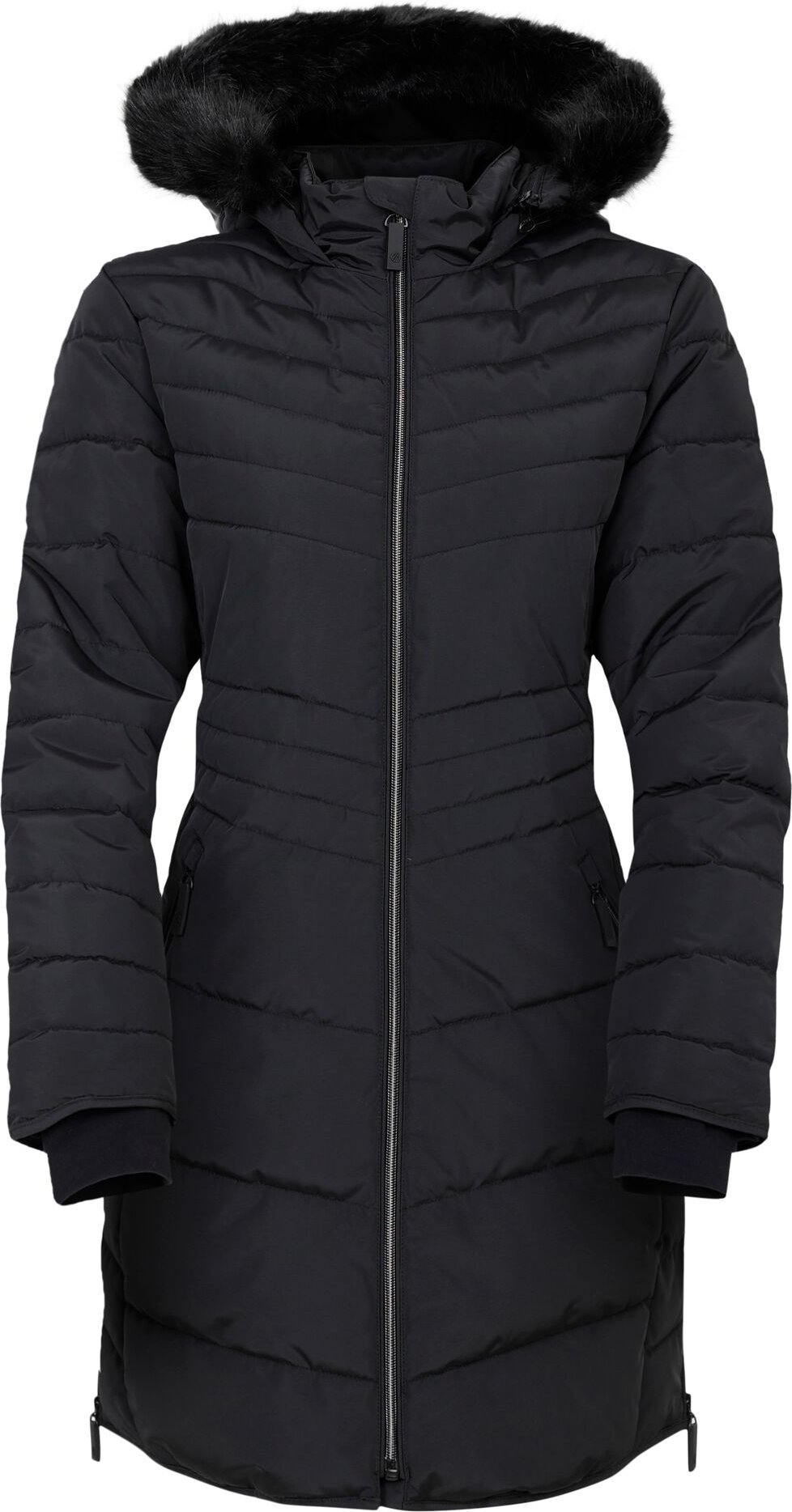 Dare 2B - "Striking IIII" Steppjacke Midi-Länge für Damen (Schwarz)