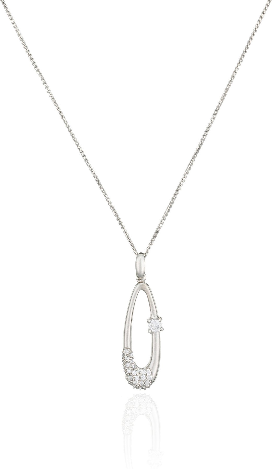 Orphelia Damen-Kette aus 925er Sterlingsilber mit Anhänger – Silber PEN-2082