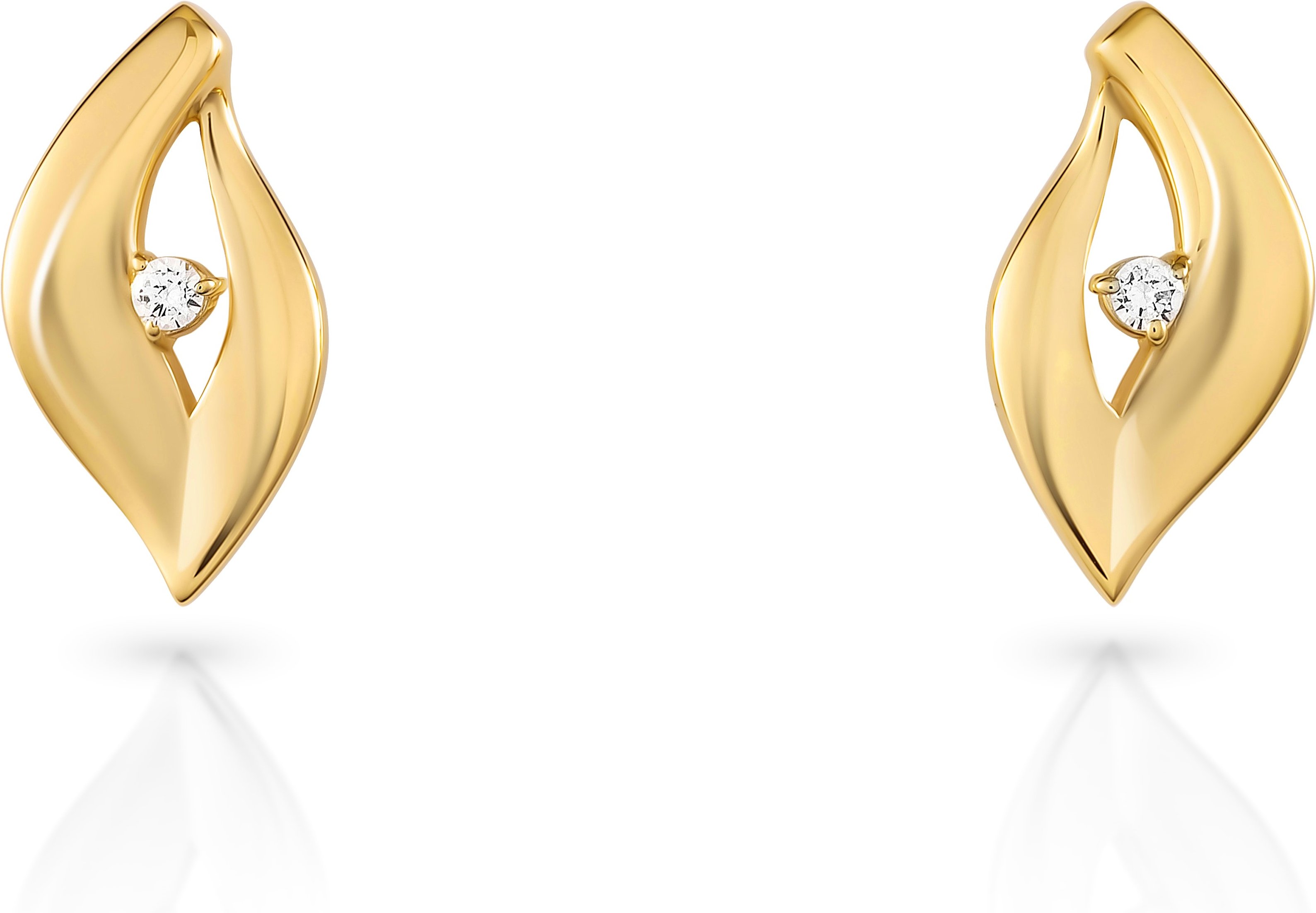 Orphelia 'Mailand' Damen 925 Sterlingsilber Ohrstecker - Gold ZO-7519/G