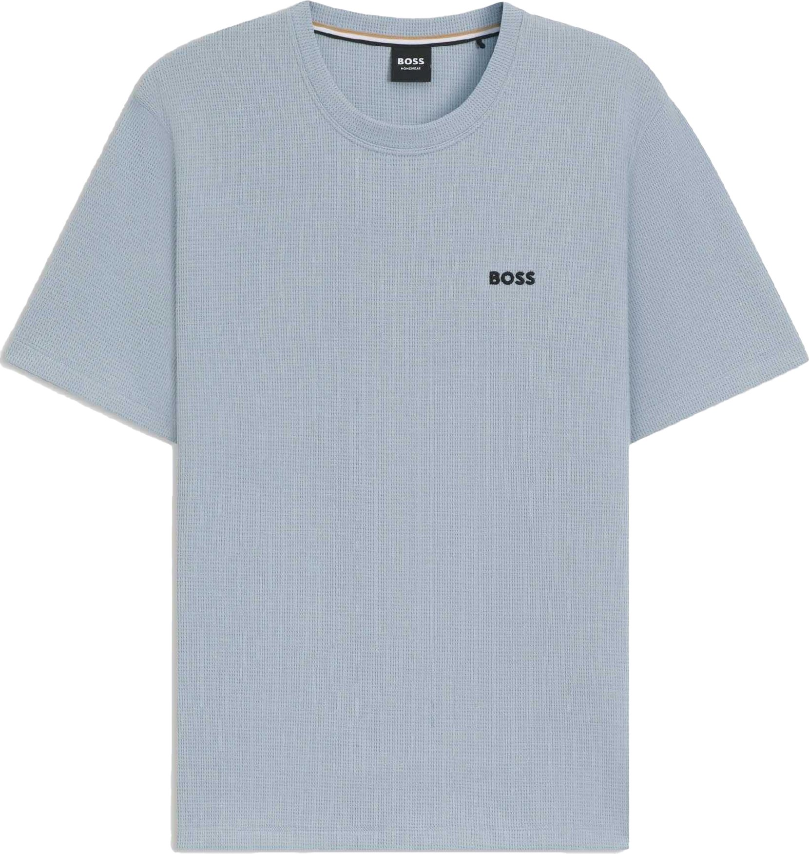 Boss - Schlafanzug-Oberteil für Herren, Waffelstrick (Blau)