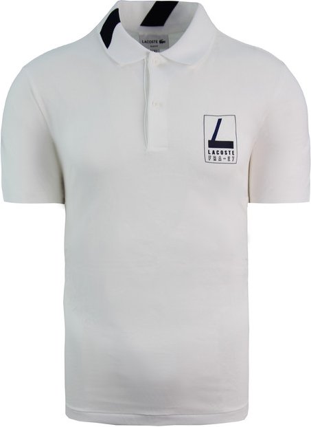 Lacoste FRA-27 Slim Fit Herren weiße Poloshirt