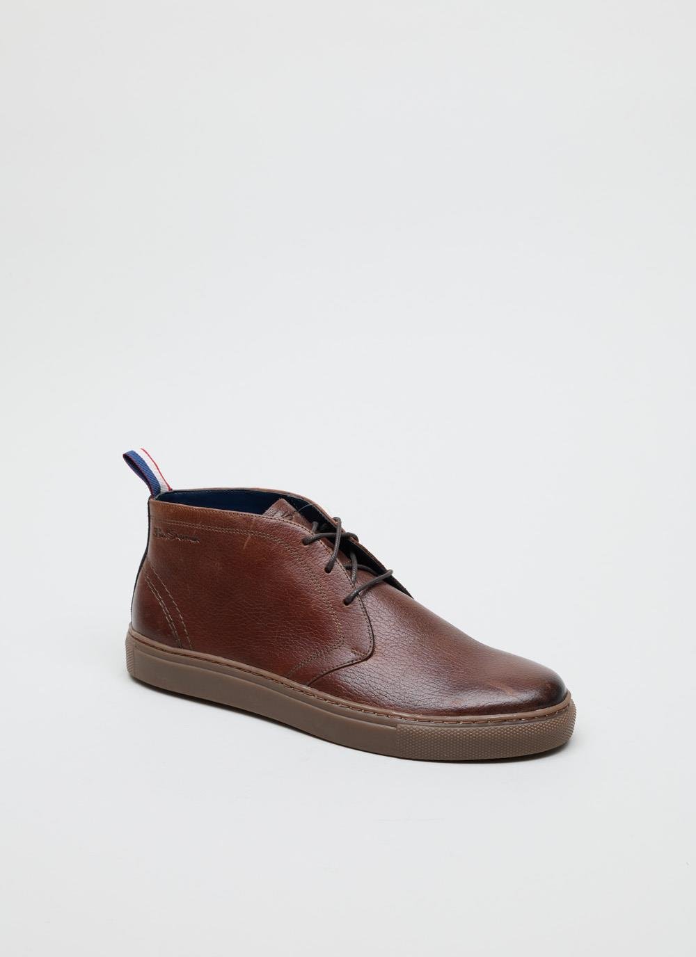 Ben Sherman Parka Braune Herrenstiefel Aus Leder