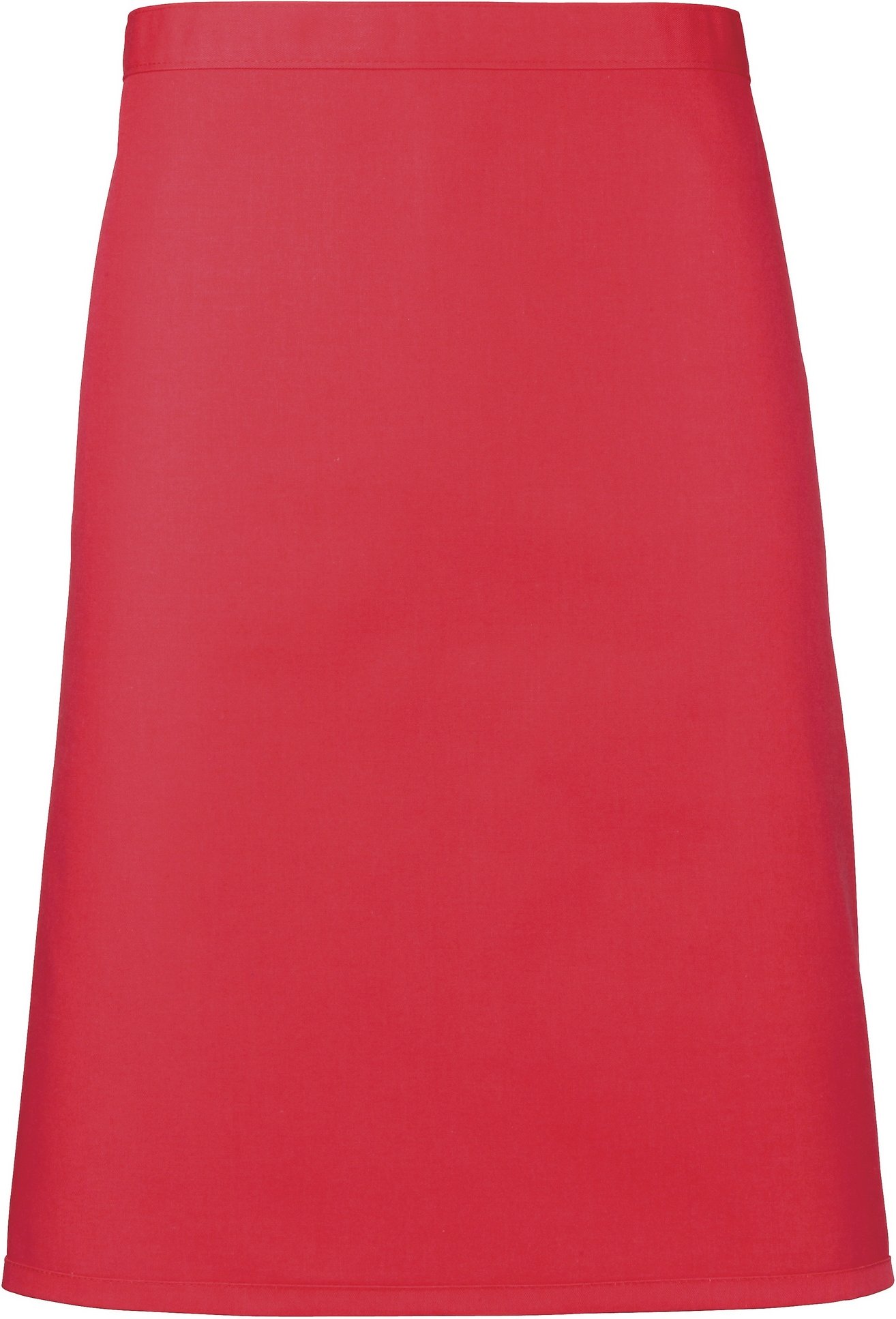 Premier Ladies/Womens Mid-Length Apron (2er-Pack) (Erdbeerrot)