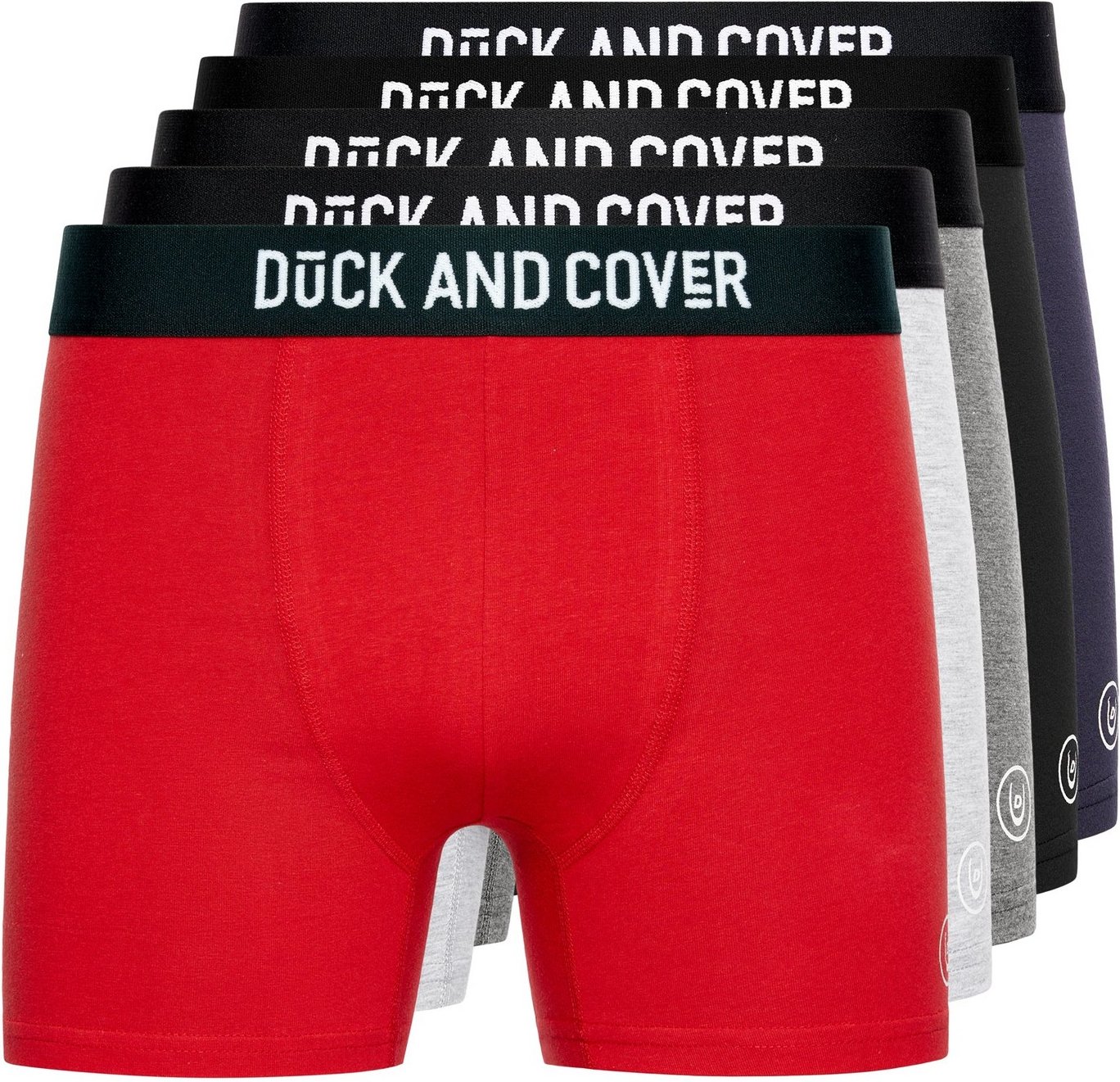 Duck and Cover - "Mulbers" Boxershorts für Herren(5er-Pack) (Bunt)
