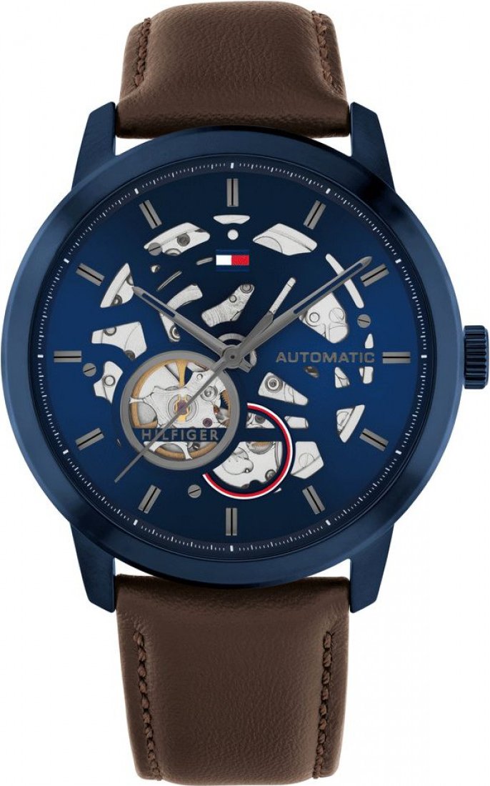 Tommy Hilfiger Herrenuhr Automatique Schwarz