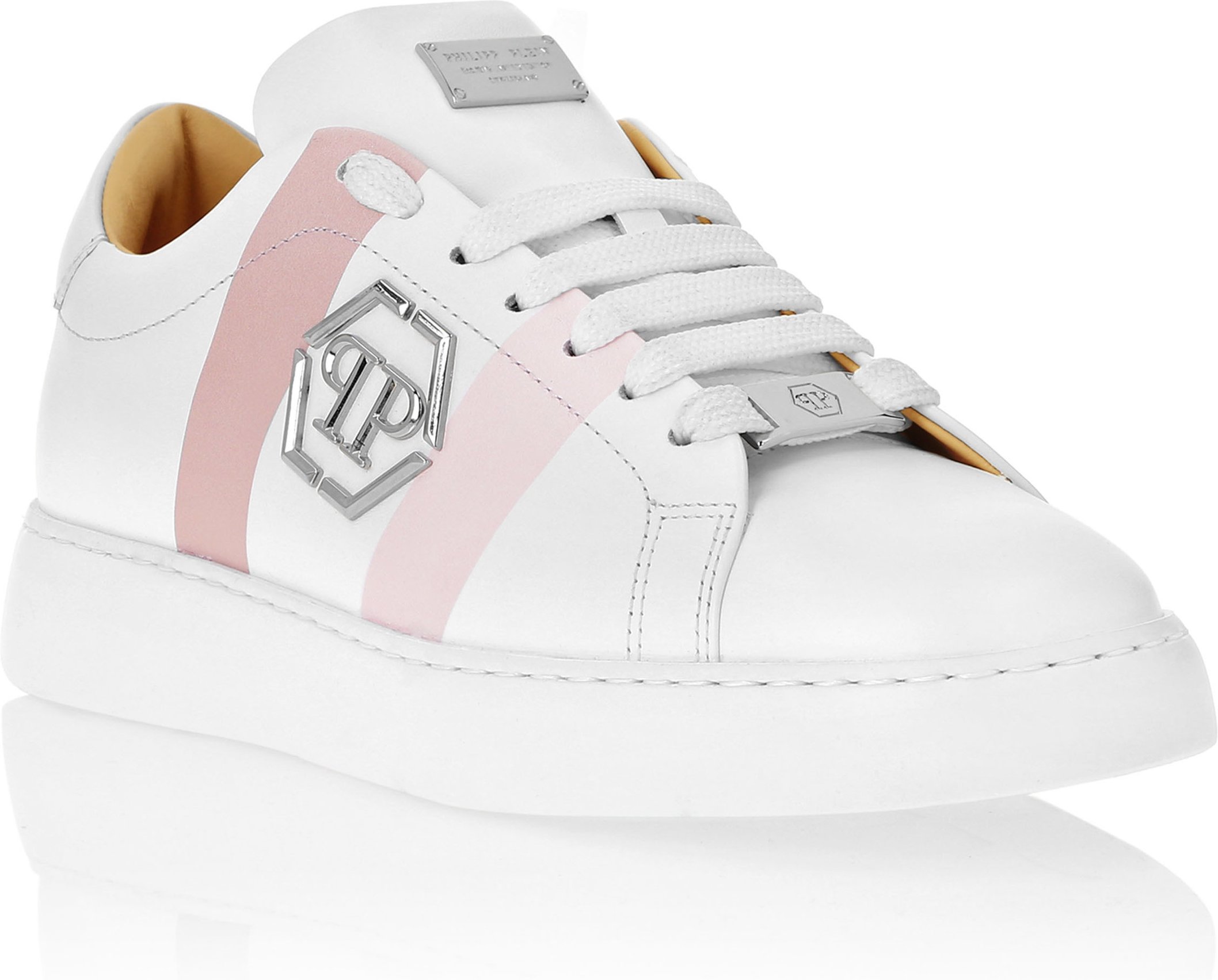 Leather Lo-Top Sneakers Hexagon