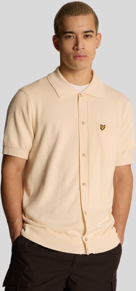 Thumbnail - Lyle & Scott Hanf-Strickhemd - Beige