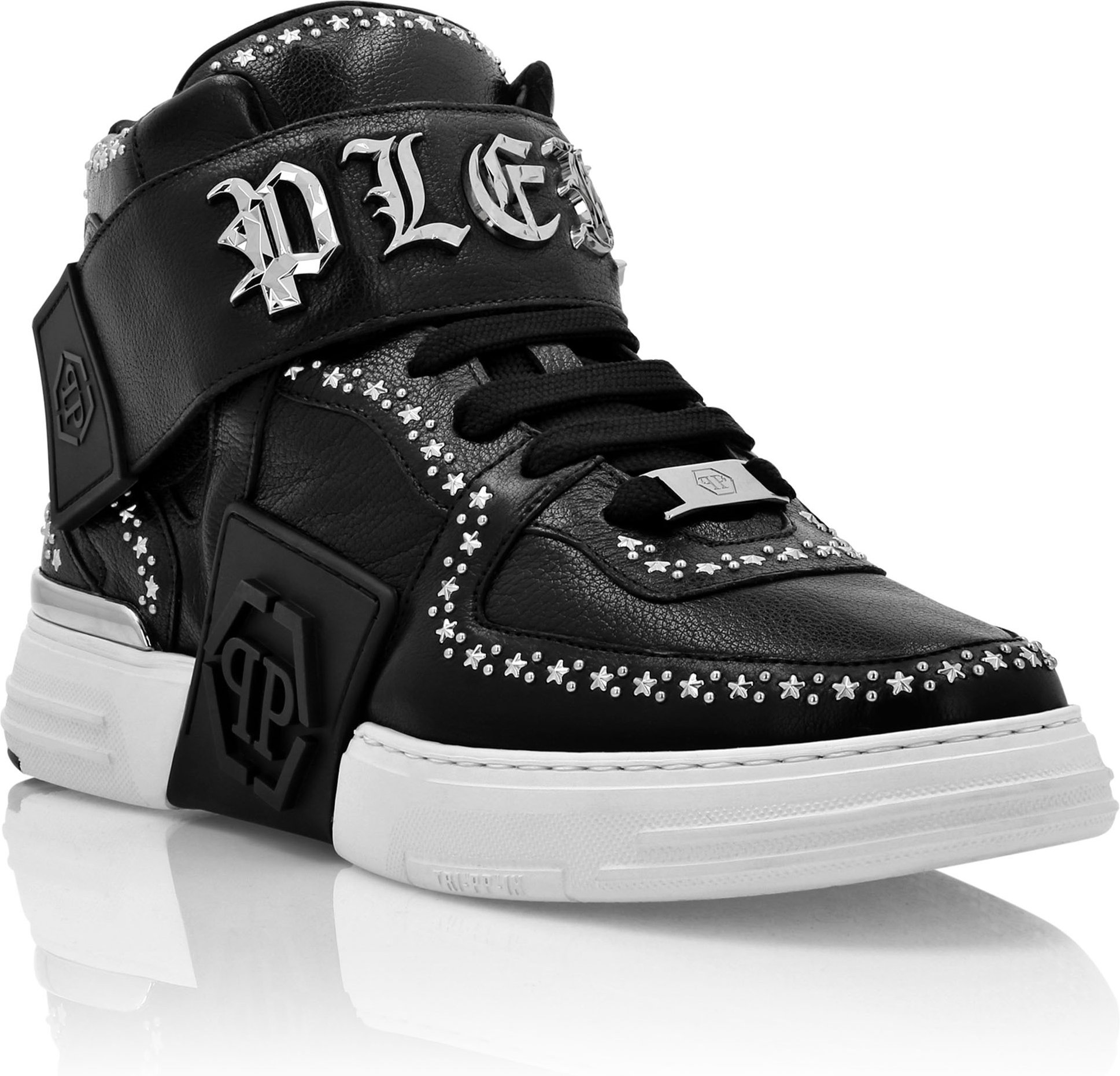 Leder Sneaker Gothic Plein