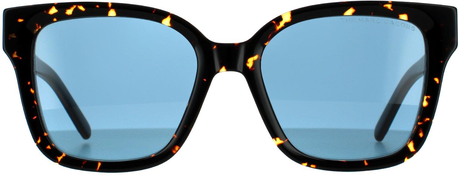 Marc Jacobs Square Womens Havanna Schwarz Blau Avio Sonnenbrille