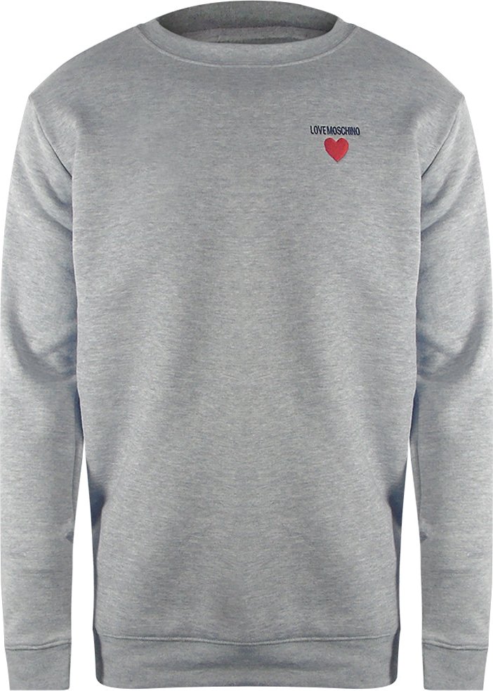 Moschino Herz-logo-sweatshirt, Grau
