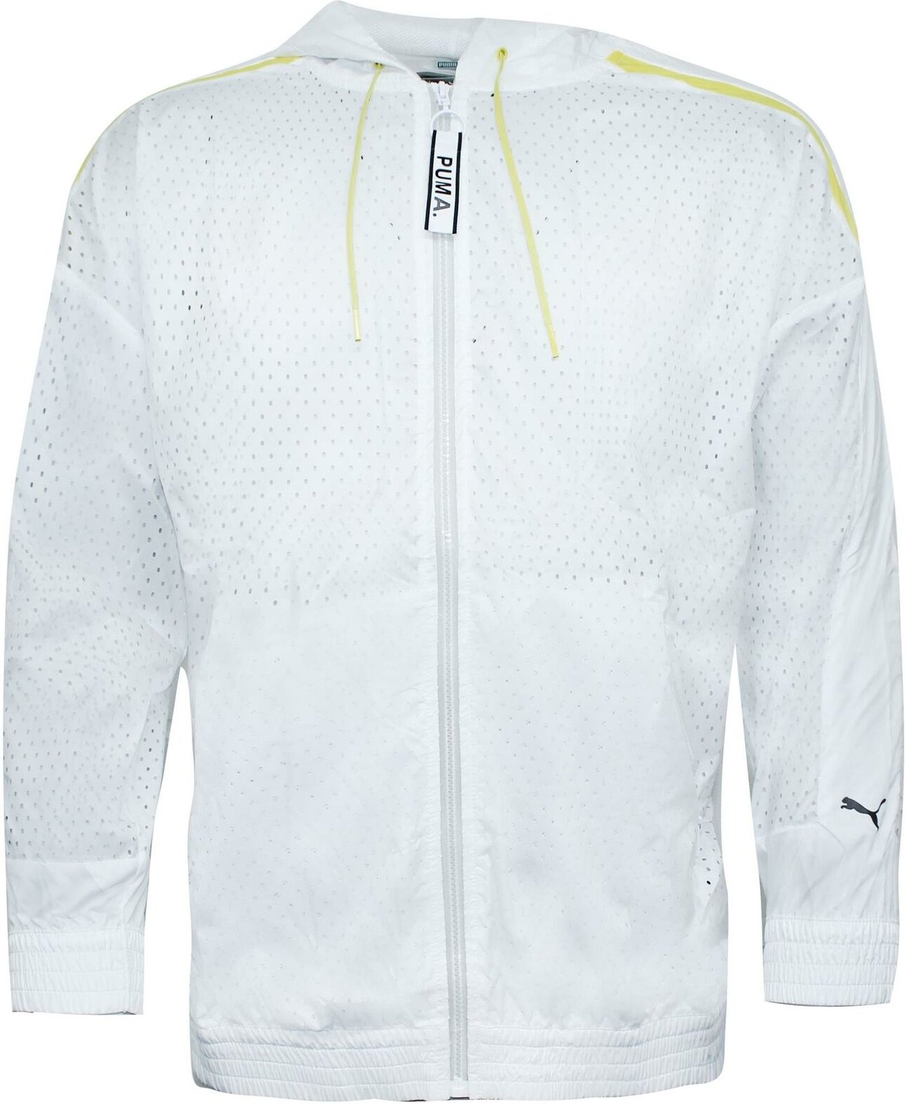 PUMA MENS MENS Reißverzögere perforierte Windbreaker -Jacke mit Kapuze -Spur 568014 02