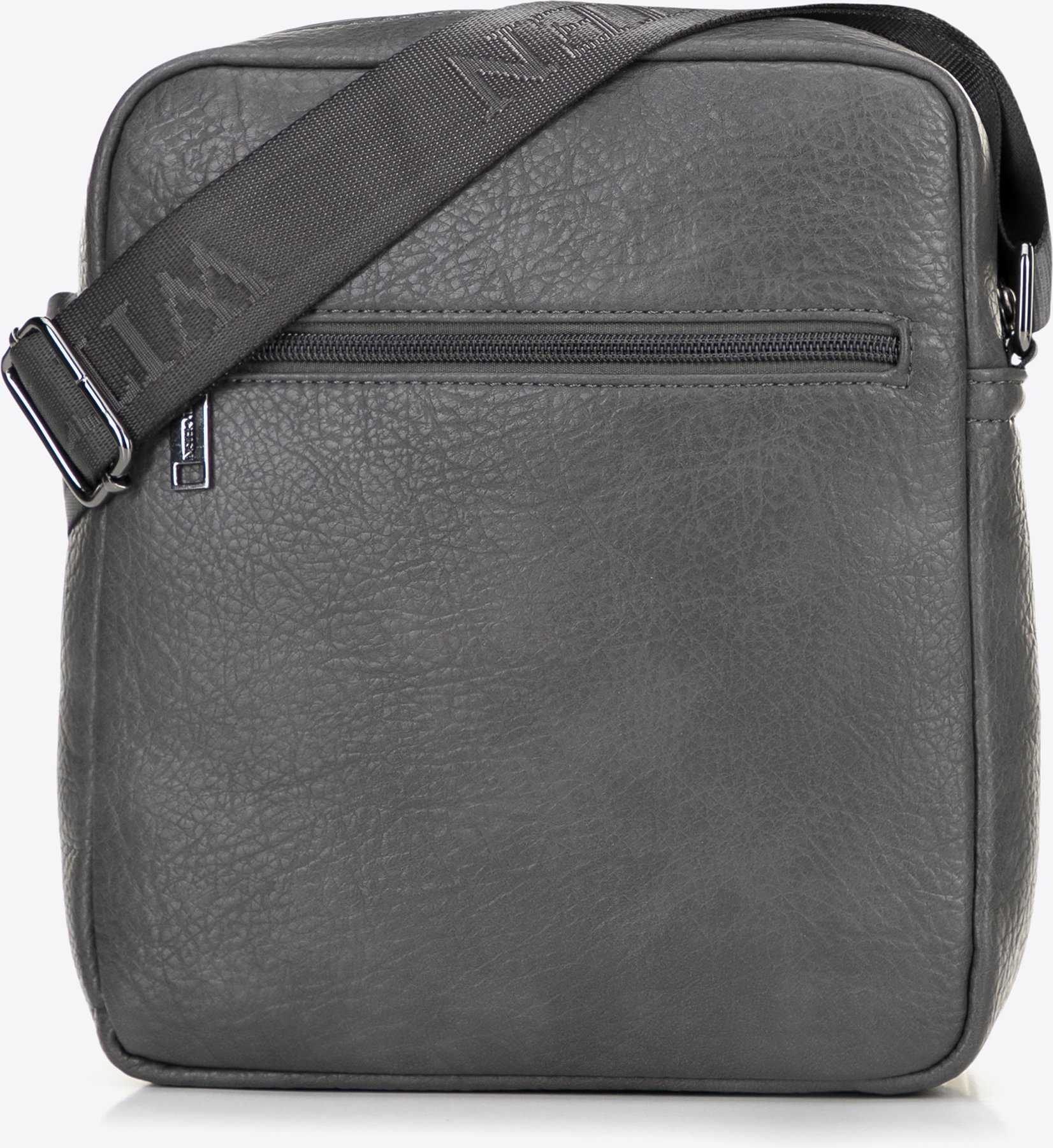 Wittchen Herren-Umhängetasche aus Kunstleder mit verstellbarem Riemen, Grau