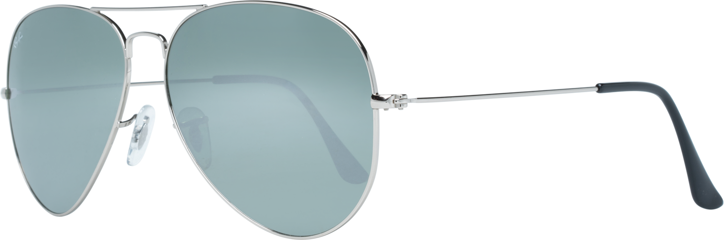 Ray-Ban Aviator Unisexe Silver Grey Mirror Lunettes de soleil