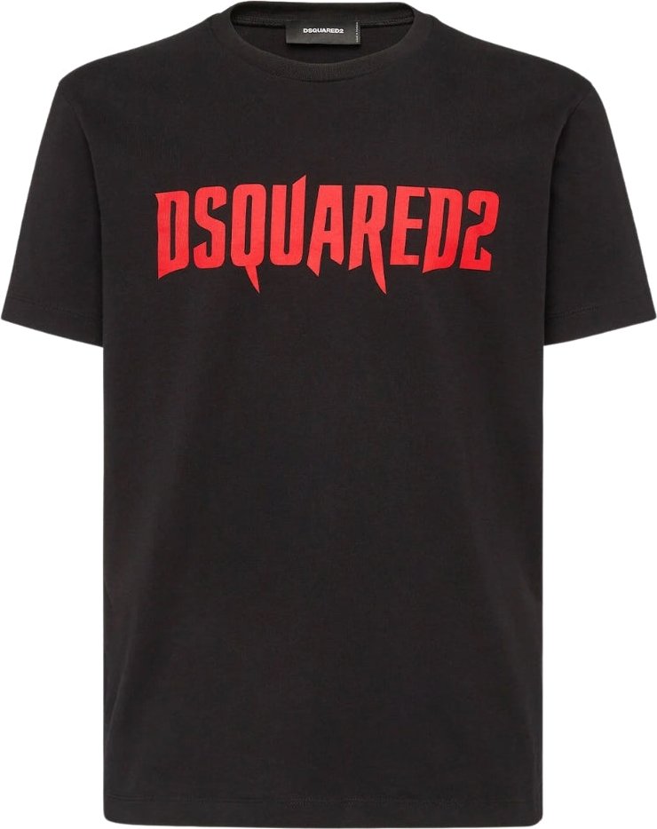 Dsquared2 Horror Logo Schwarzes T-shirt