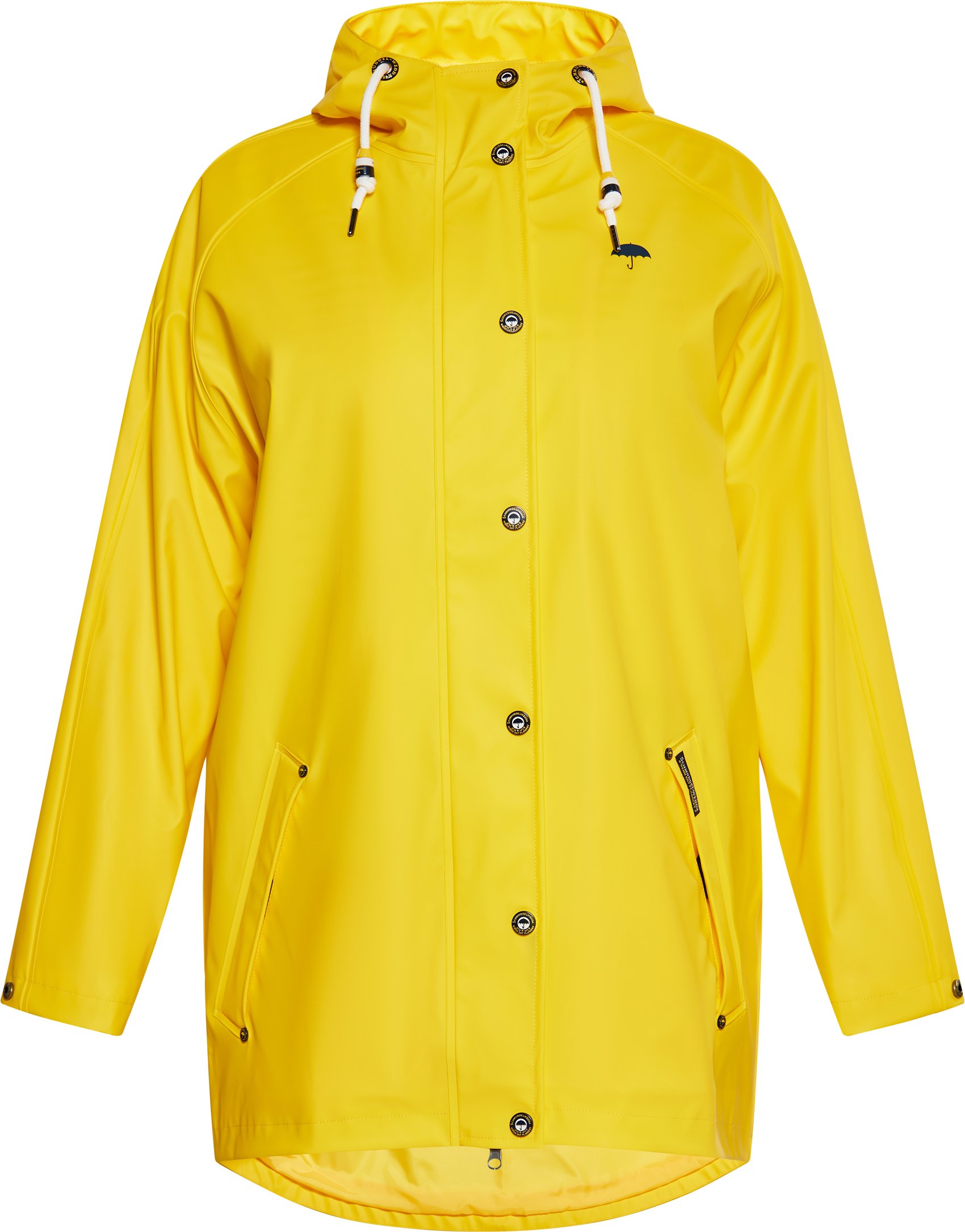 Schmuddelwedda Curvy Regenmantel Damen gelb