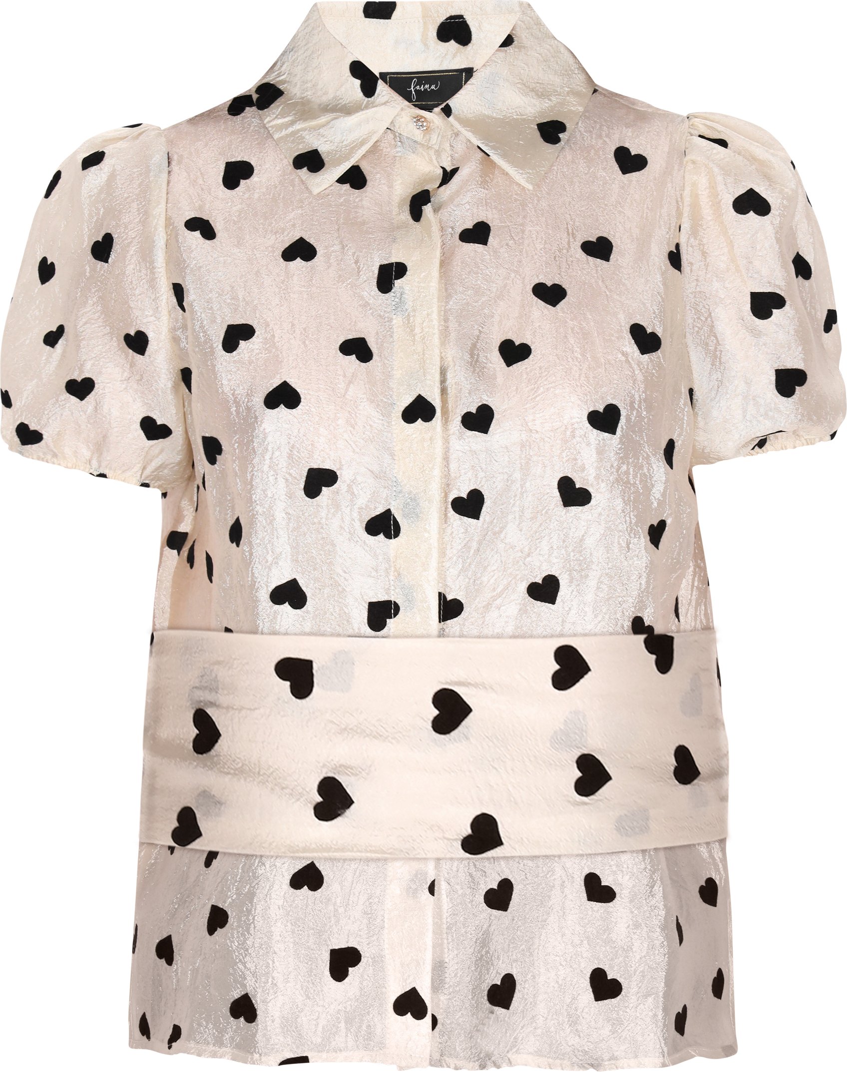 Thumbnail - Faina Bluse Frauen Creme