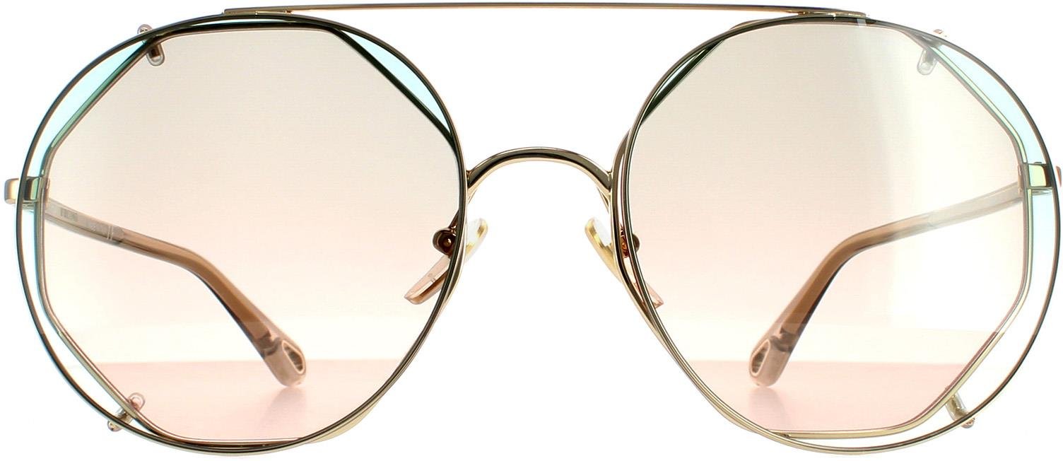 Chloe Rund Damen Gold Grün Farbverlauf CH0041S