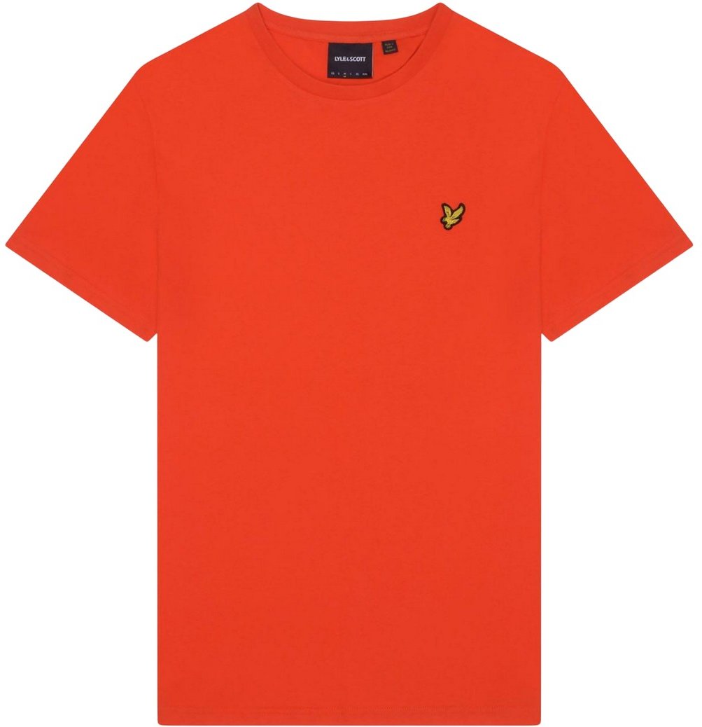 Lyle & Scott - T-Shirt Rundhalsausschnitt Unifarben für Herren (Orange)
