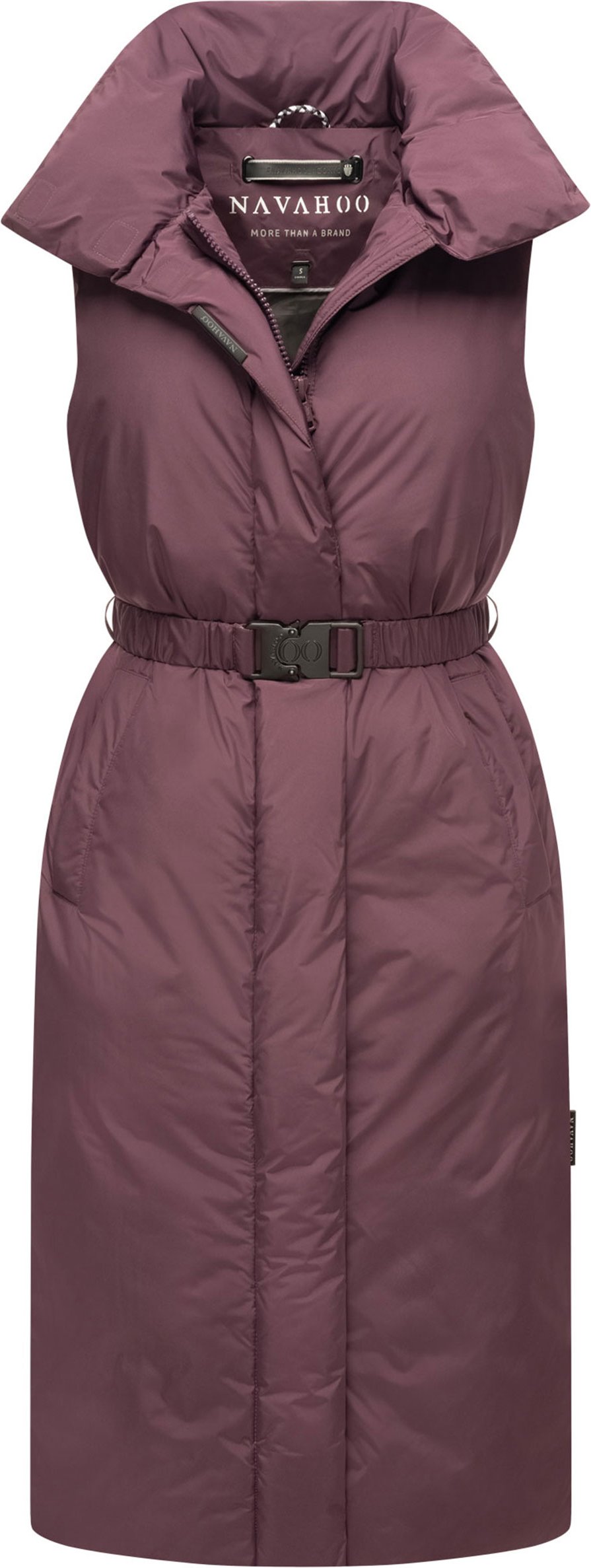 Navahoo Abendlied Damen lange Winter Weste – warm & stilvoll