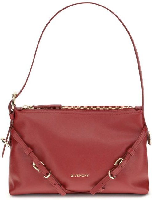 Rote Kalbsleder Bos Taurus Schultertasche