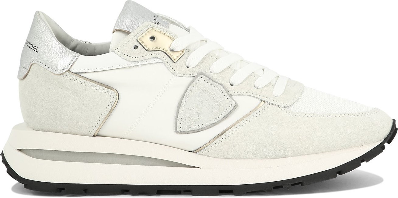 Weiße Gummi-Sneaker