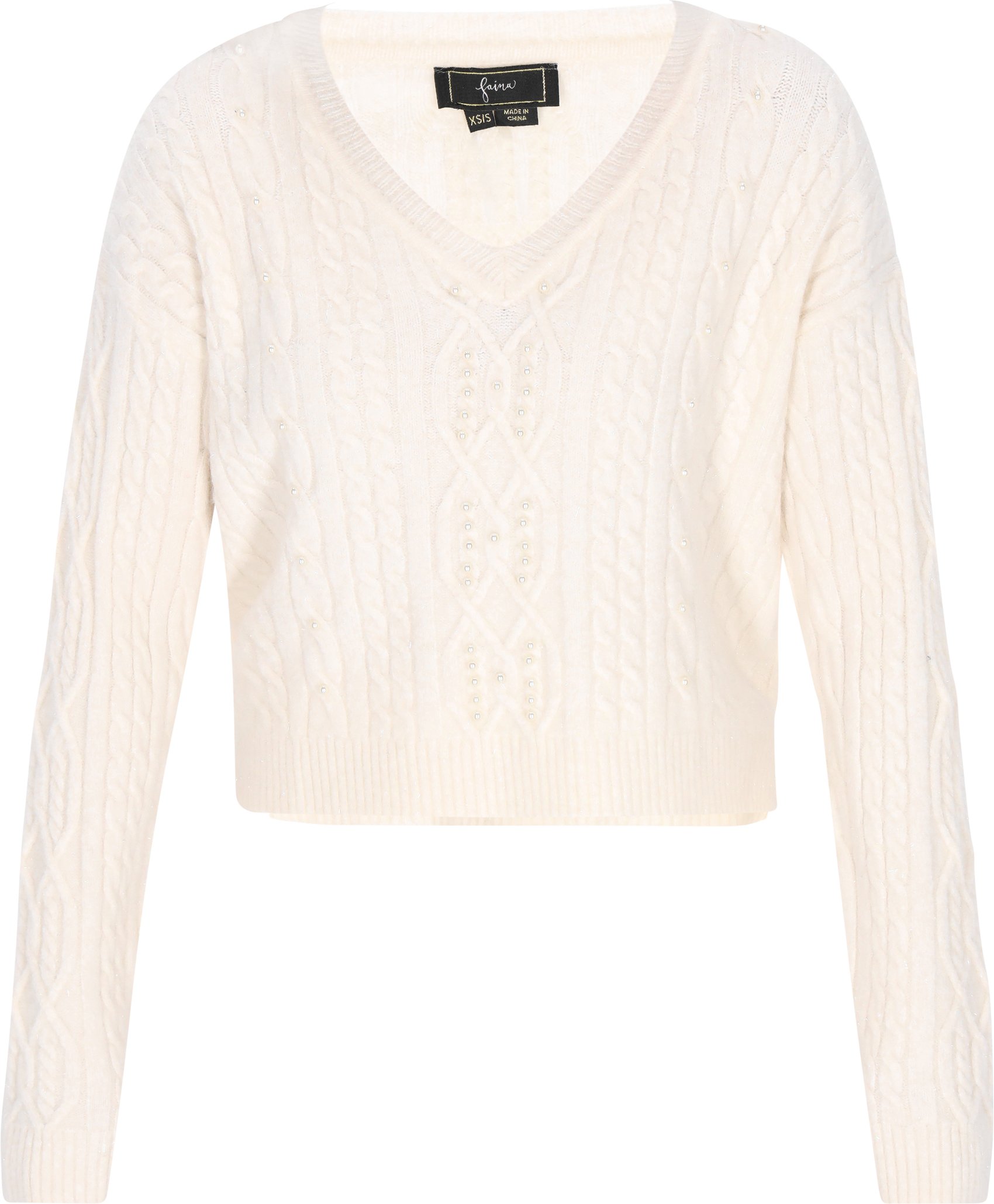 Faina Pullover Frauen cremefarben