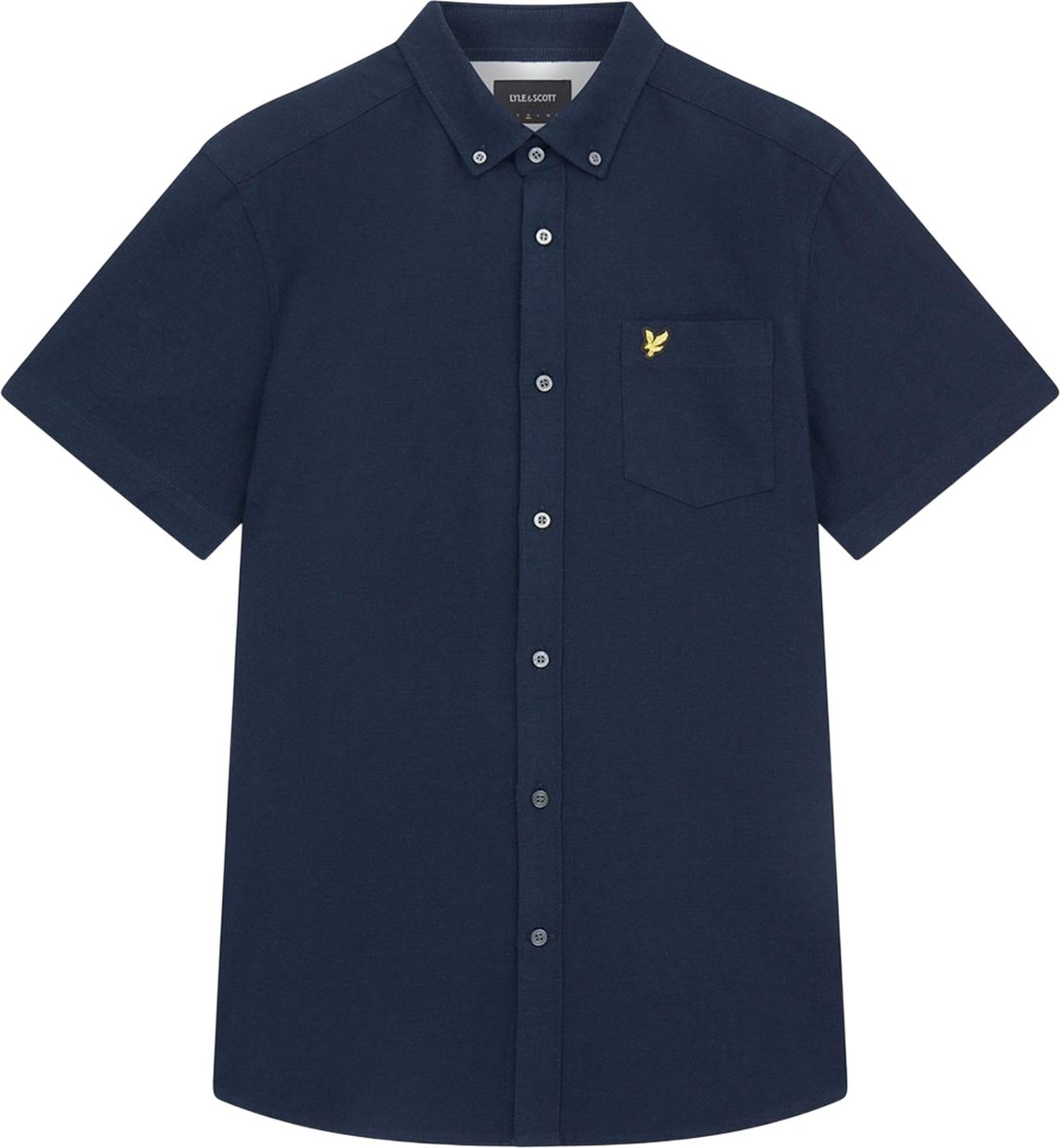 Lyle & Scott - Hemd für Herren Slubkurzärmlig (Marine)