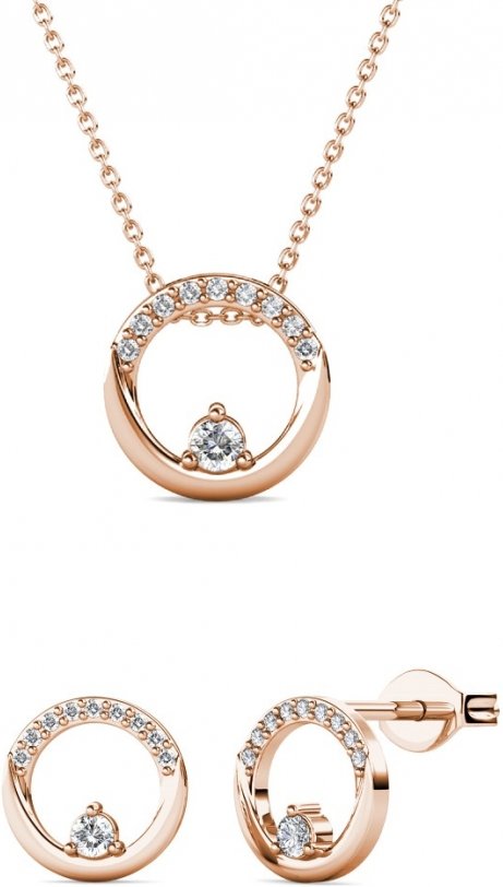 Clarine Set : Rose Gold und Kristall