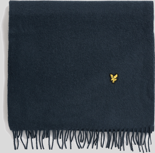 Lyle & Scott Schal aus Lammwollmischung - Marineblau