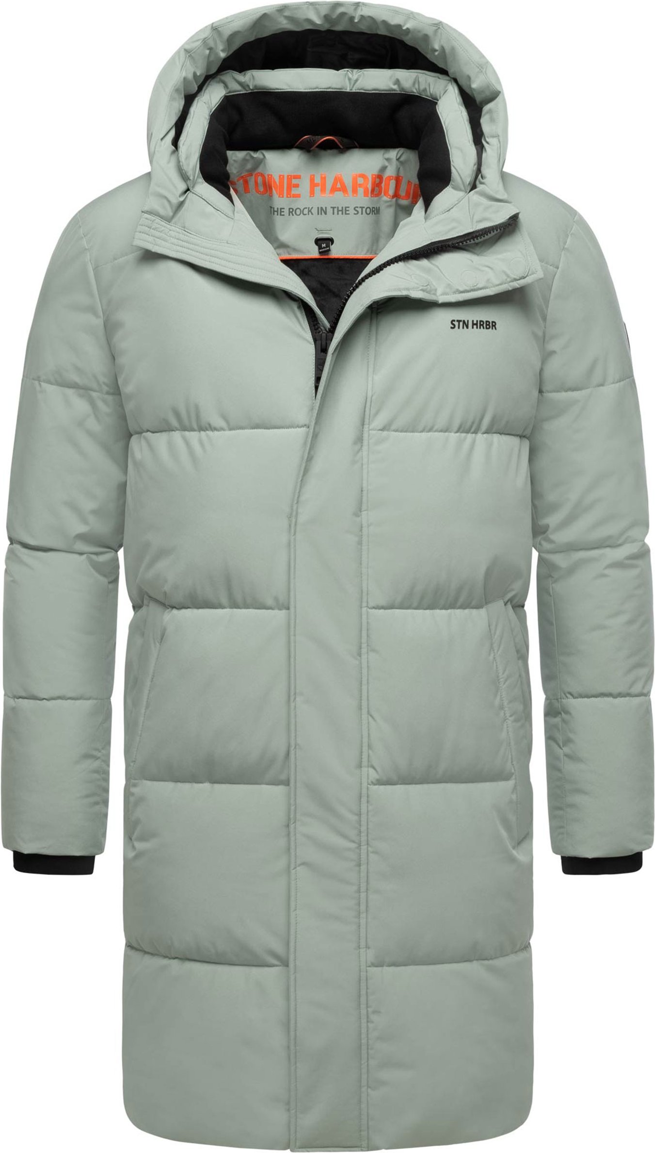 Stone Harbour Herren Steppmantel Hadrieen mit Fleecefutter & Kapuze
