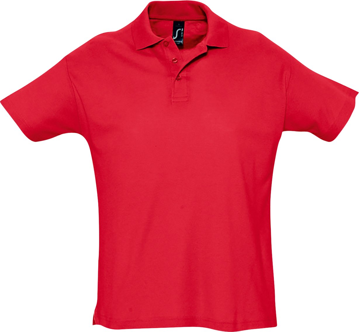 SOLS Herren Sommer II Pique Kurzarm-Poloshirt (Rot)
