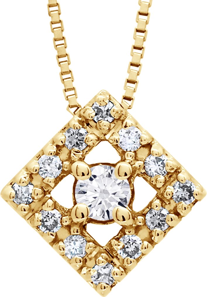 DIADEMA - Halskette mit Diamanten - Gelbgold