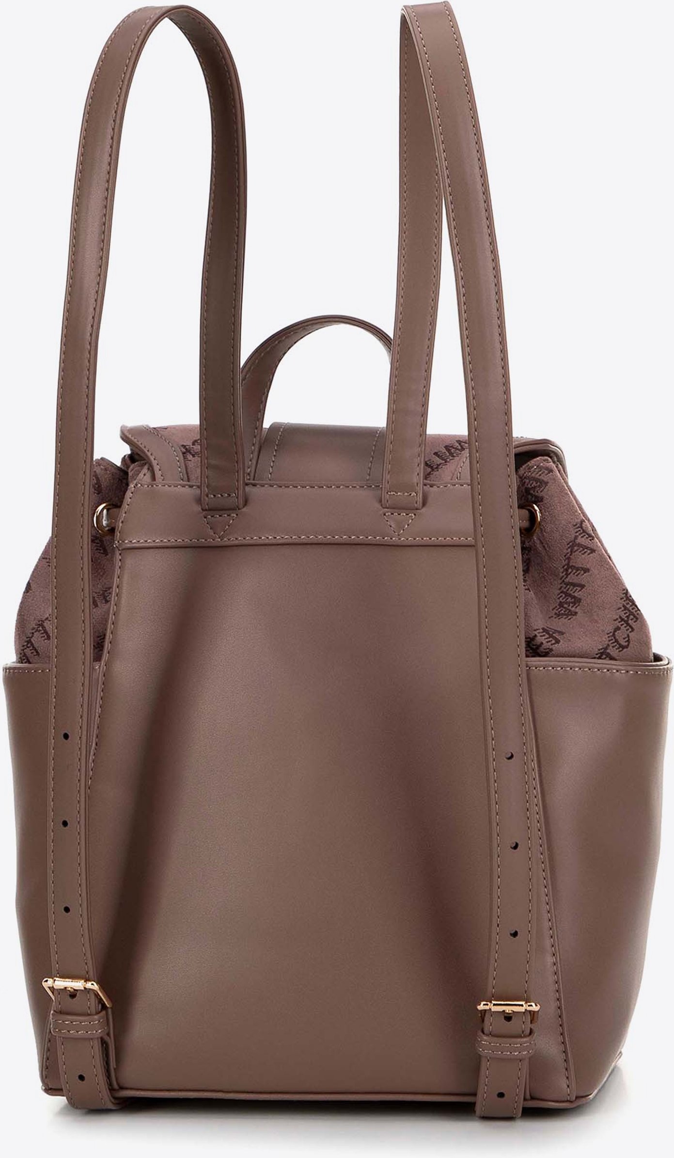 Wittchen Damenrucksack aus Kunstleder mit Stoffeinsatz, beige