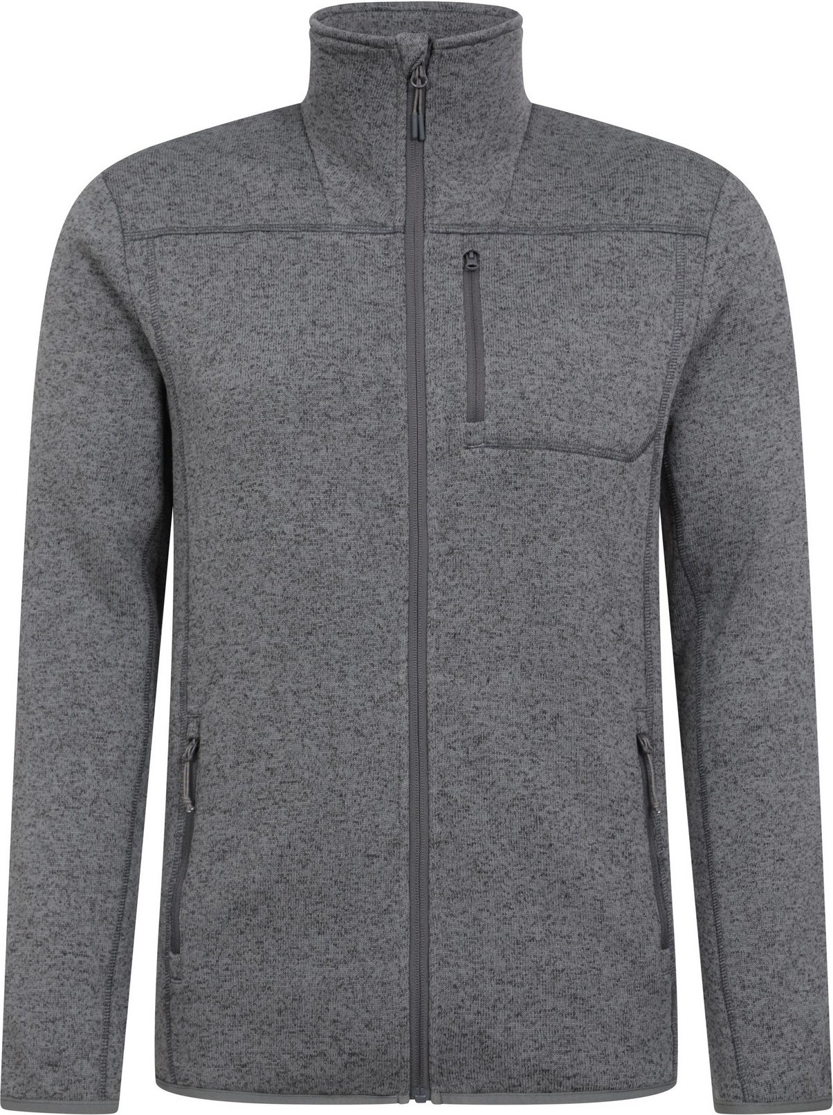 Mountain Warehouse - "Helford" Fleecejacke Durchgehender Reißverschluss für Herren (Holzkohle)