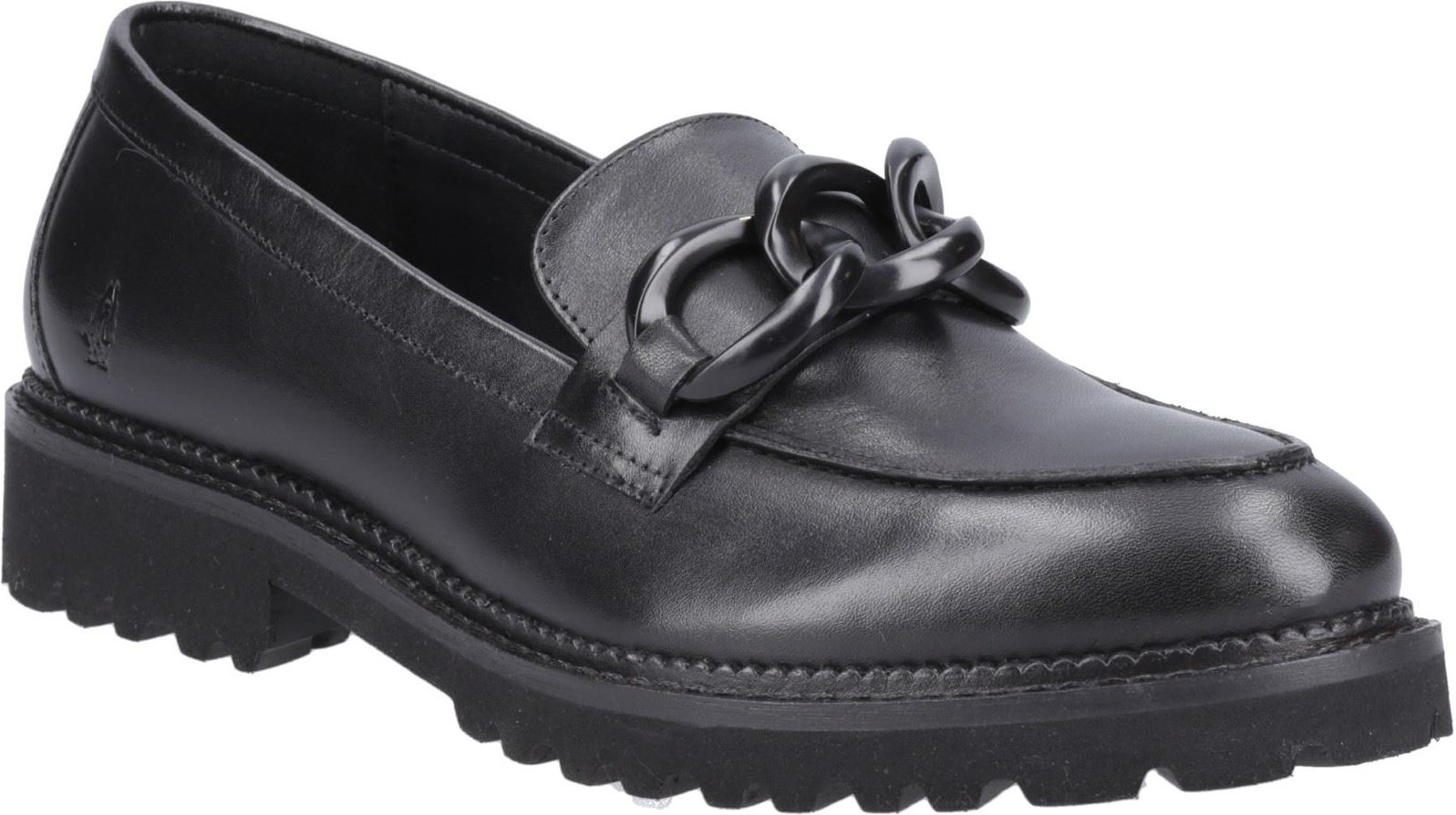 Hush Puppies Gianna Leder Damen Schwarz Loafers