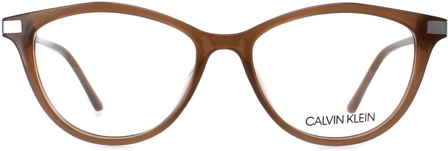 Calvin Klein Cat Eye Damen Milchig Taupe Brille