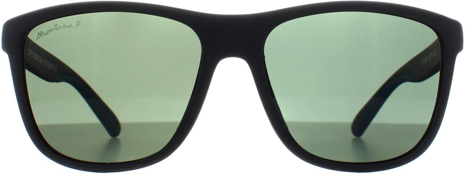 Thumbnail - Montana Rectangle Unisex Schwarz Blau G15 Polarized MP199