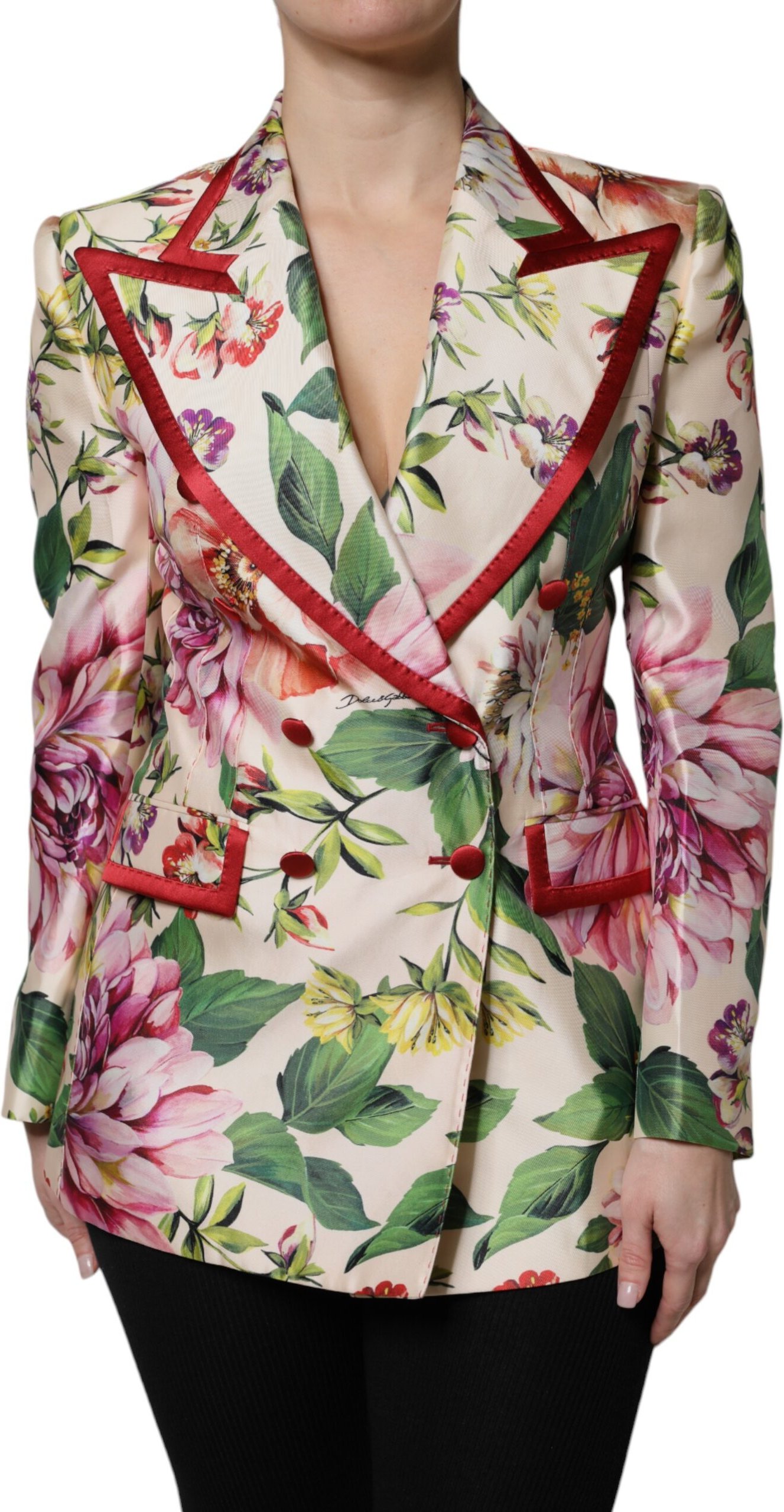 Blumiger Doppelreiher-Blazer