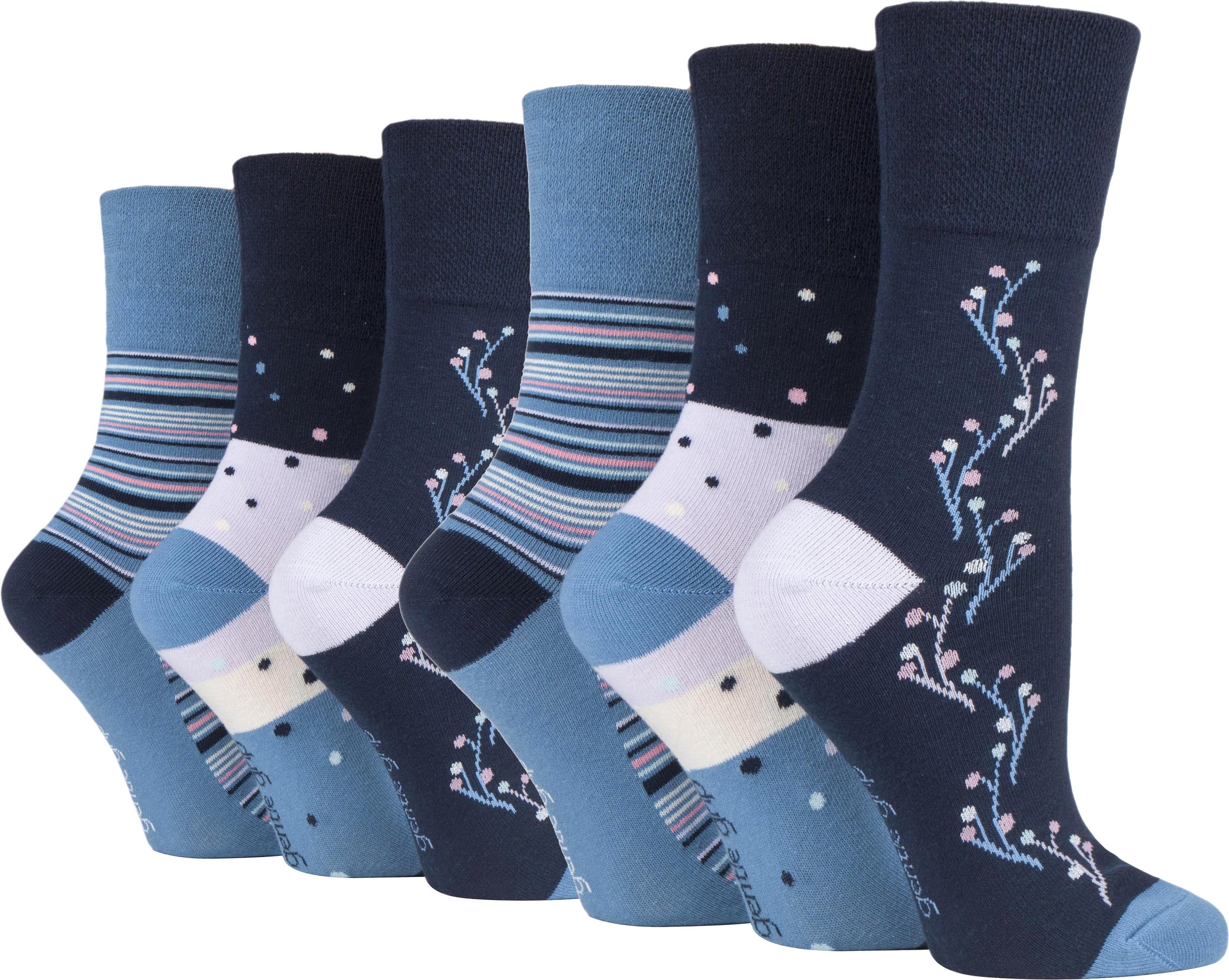 Gentle Grip - 6 Paar Damen Gentle Grip nicht elastische Socken - SOLRH215