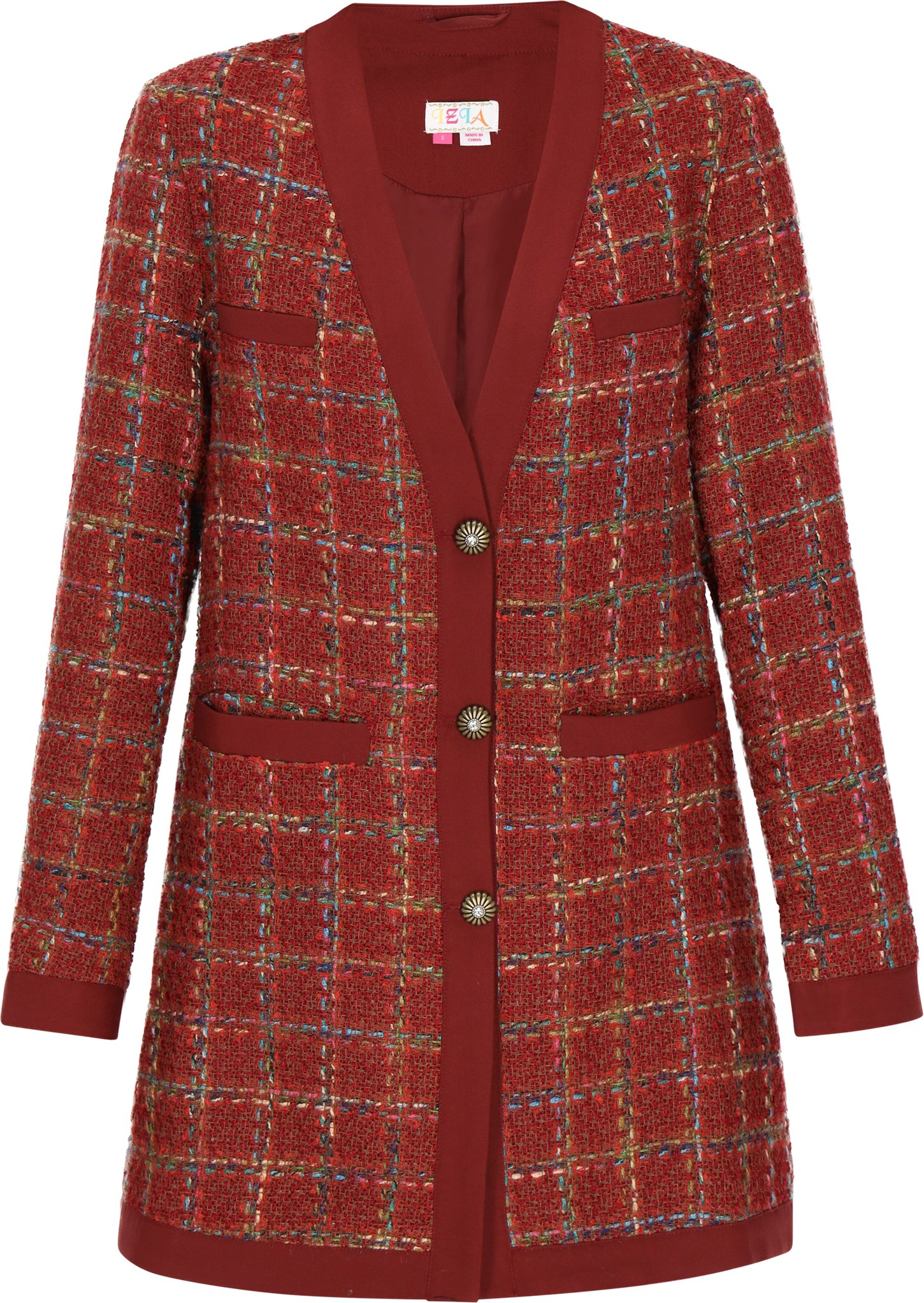 IZIA Blazer Frauen orange mehrfarbig