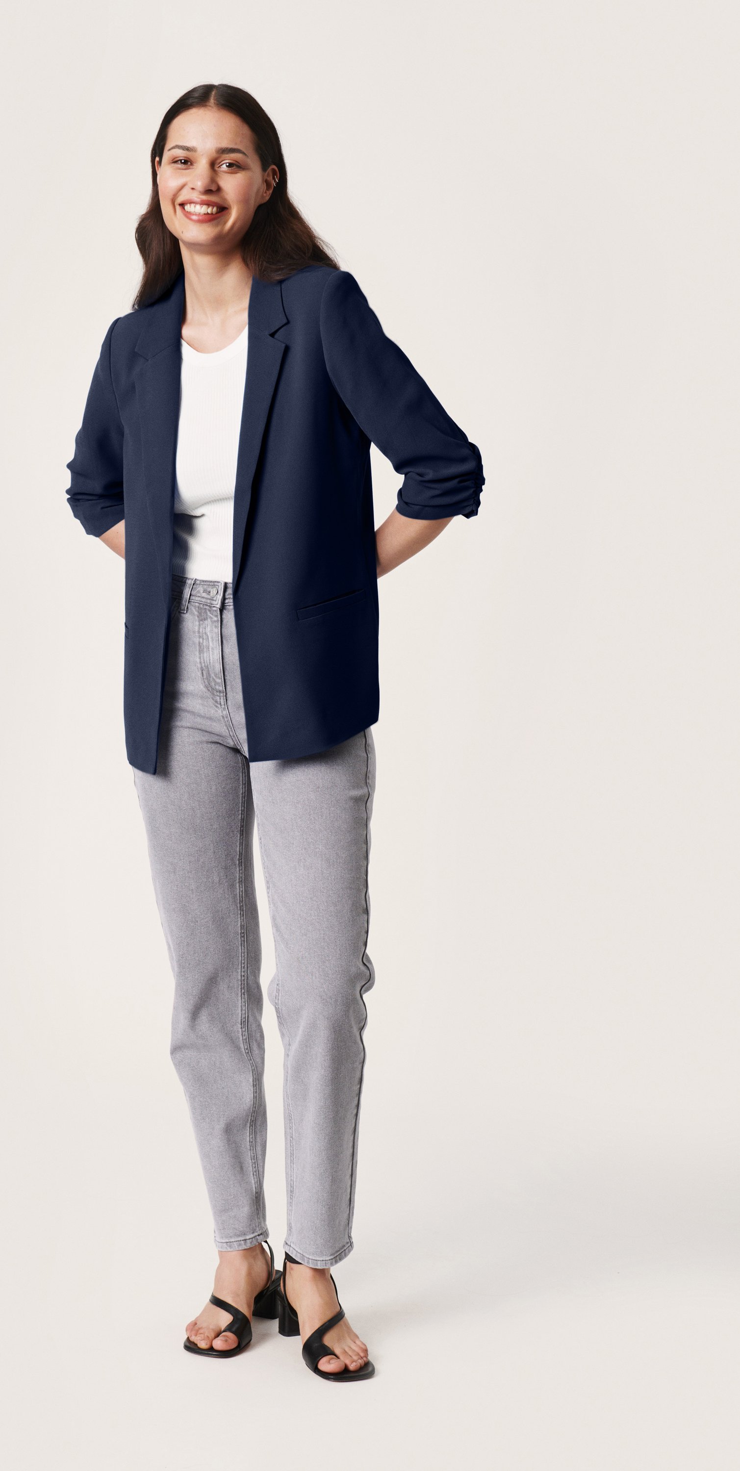 Blazer Gerade Passform Night Sky blue navy