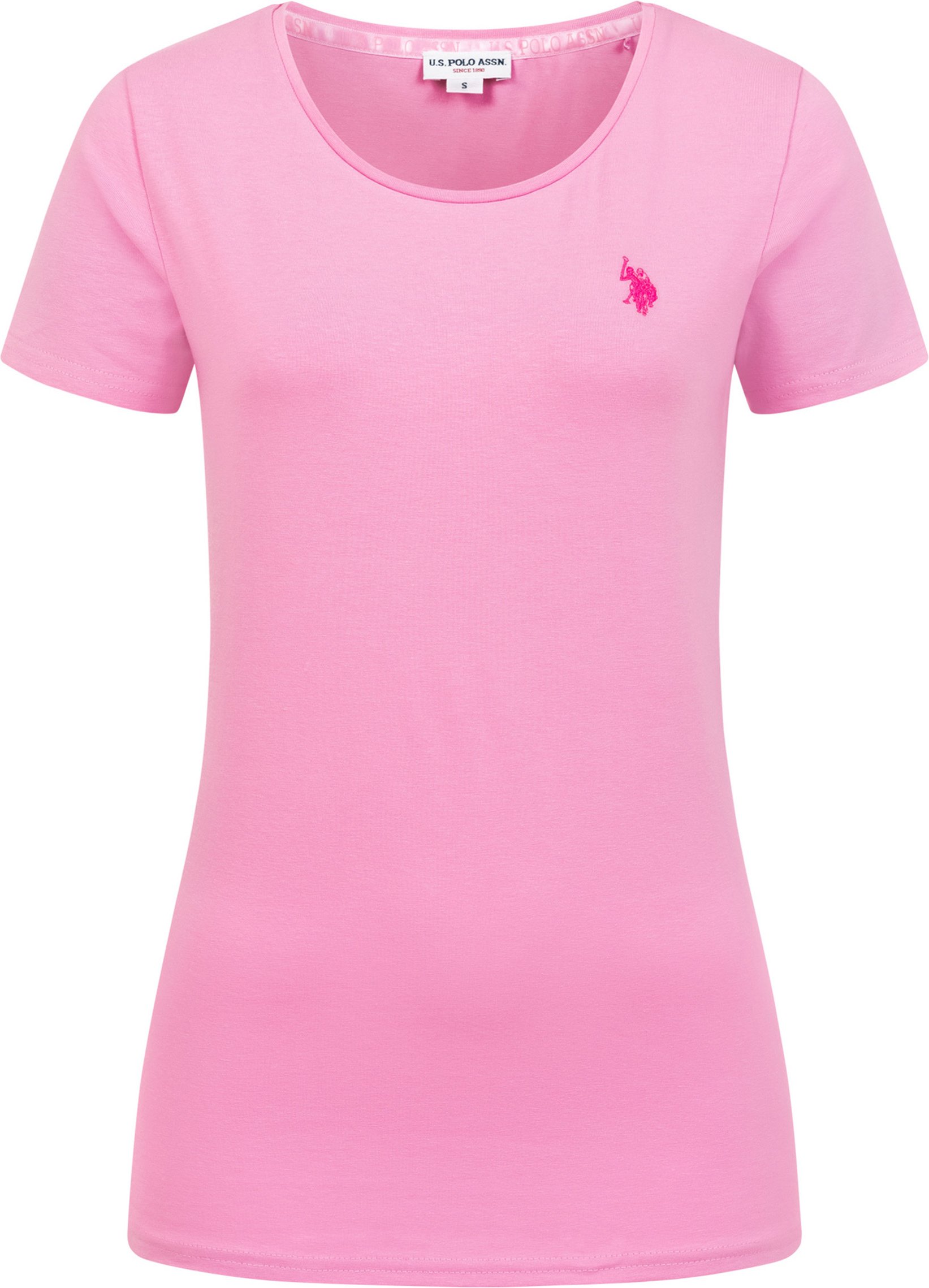 U.S. Polo Assn. Damen T-Shirt aus Baumwoll-Stretch