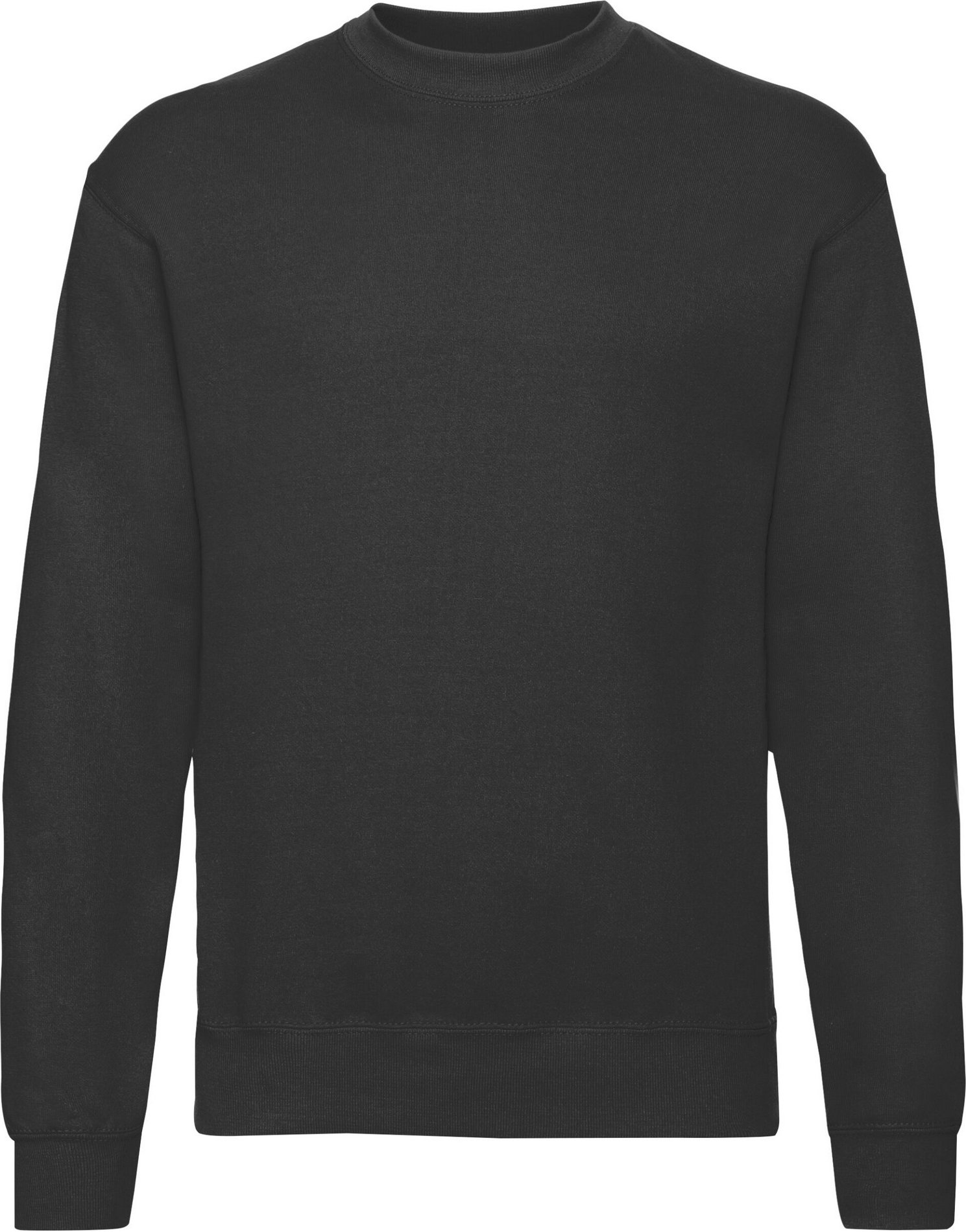 Fruit Of The Loom Herren Klassik Drop Schulter Sweatshirt (Schwarz)