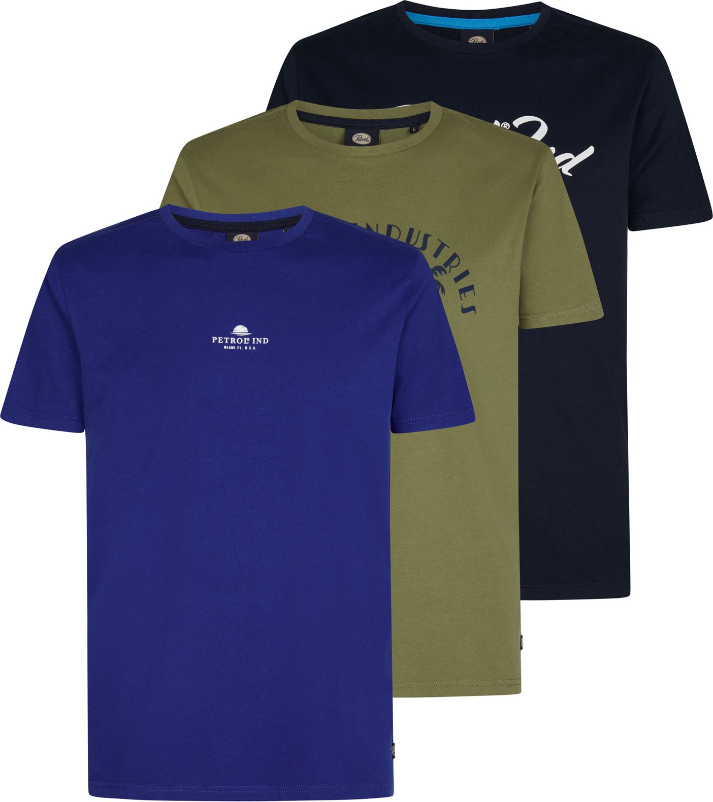 Petrol Industries - 3-er Pack T-Shirt mit Aufdruck Pineview Herren -