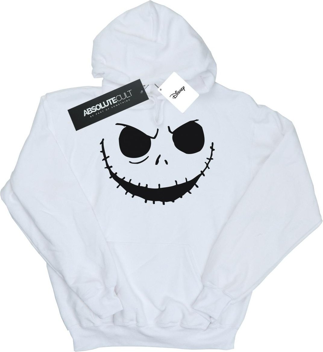 Disney - "Nightmare Before Christmas Jack's Face" Kapuzenpullover für Damen (Weiß)